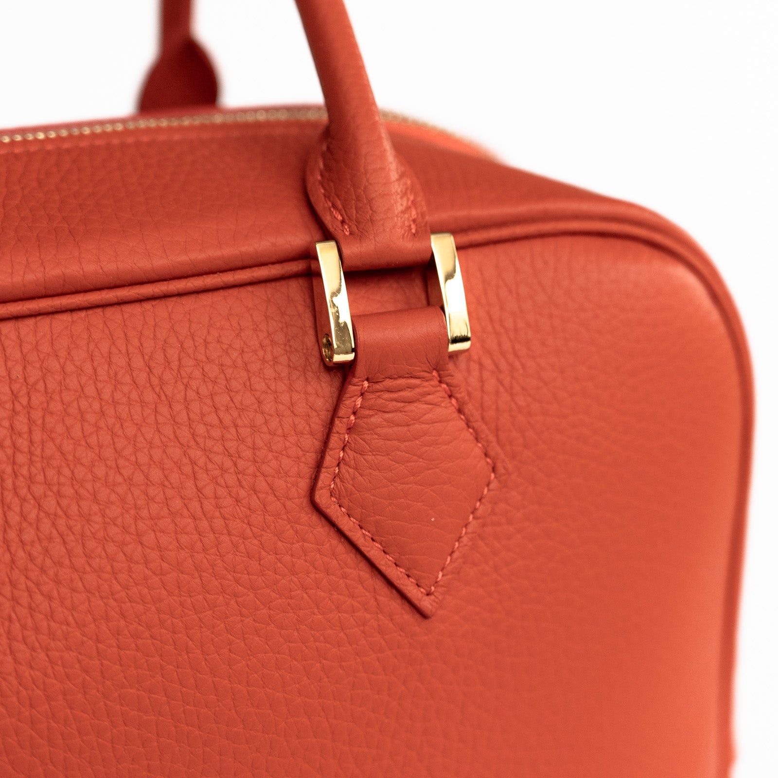 [Special Sale] Handbag CUBE25 Cuir Mache / Scarlet