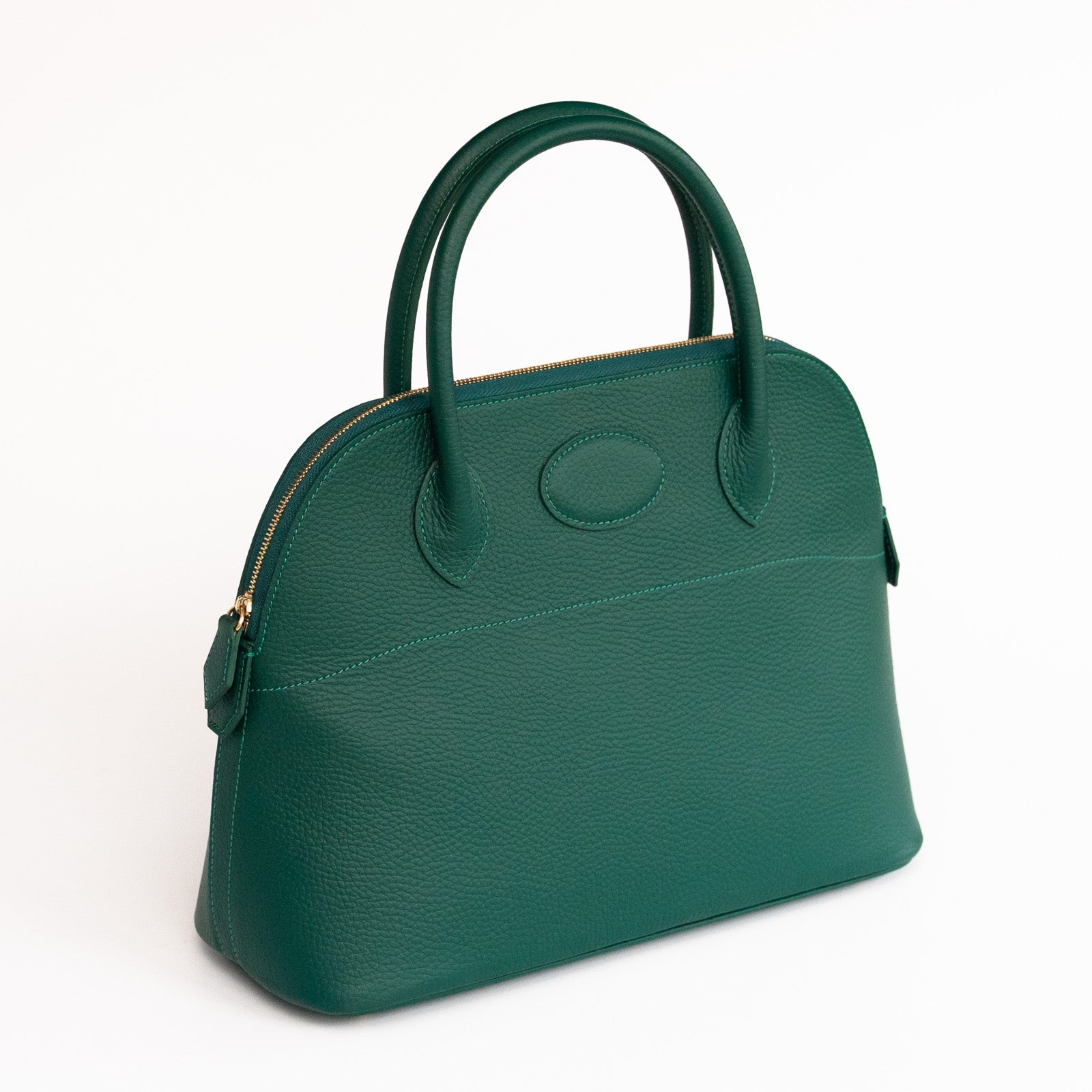 [Special Sale] Luce 31 Cuir Mache Handbag / Emerald