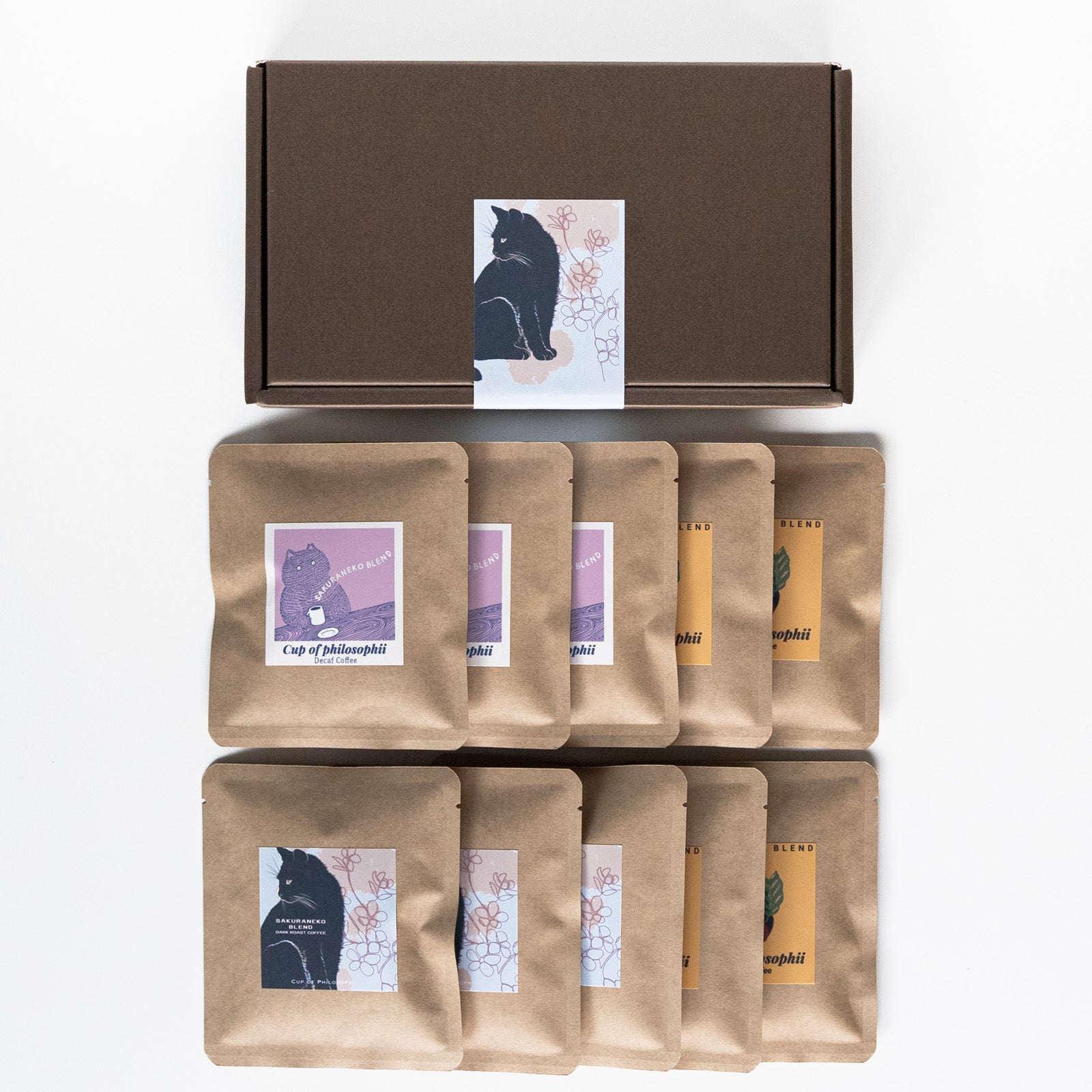 ギフトBOX】3種セットさくらねこブレンド・自家焙煎コーヒードリップ