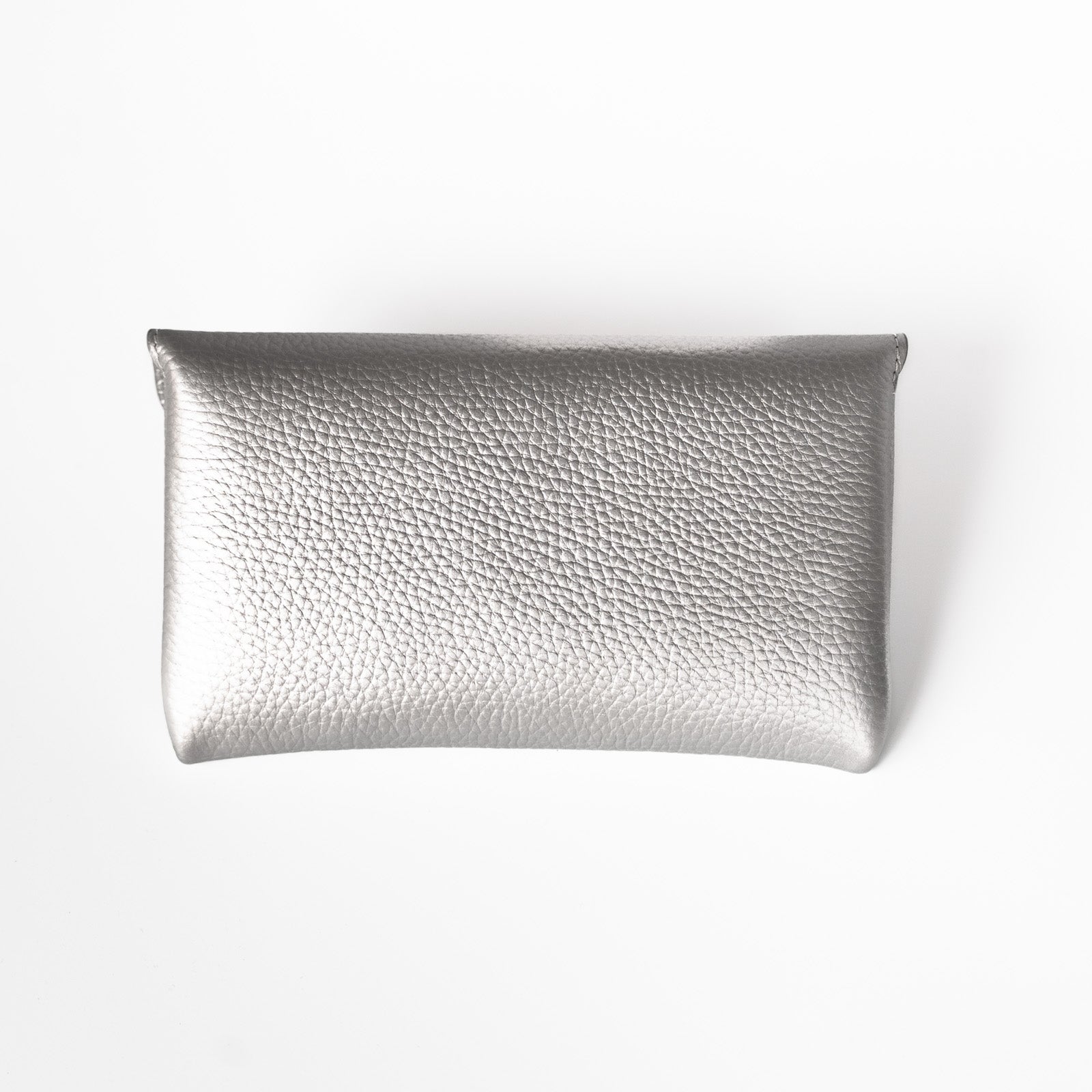 【受注生産】フラップウォレット フルール・ロング キュイール・マッシュ／シルバー