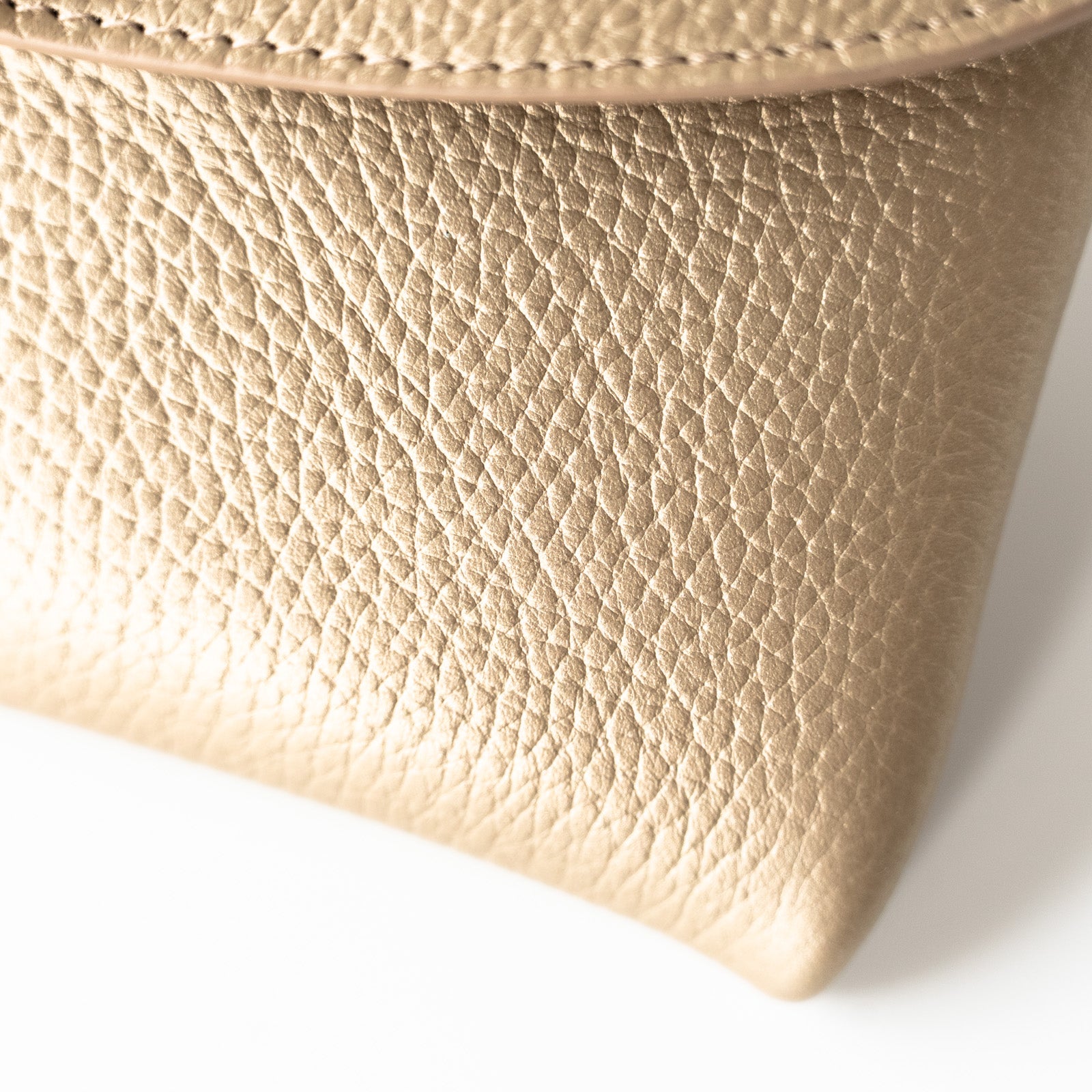 Made to order: Flap Wallet Fleur Longue Cuir Mash / Champagne Gold