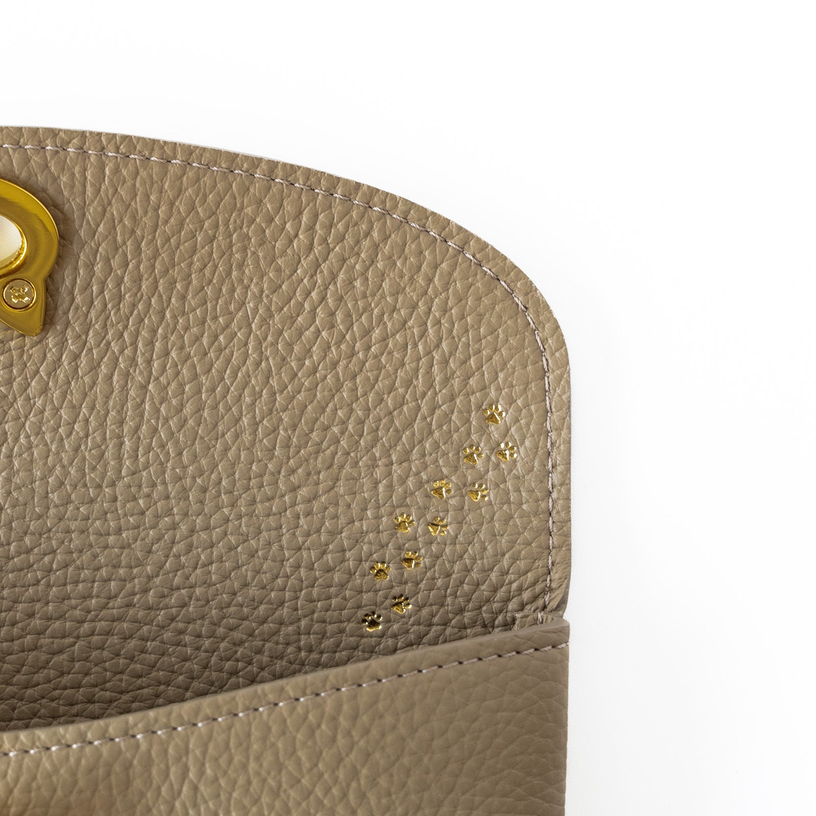 [Limited Color] Frunja Pouch L - Cuir Haché / Tourterelle