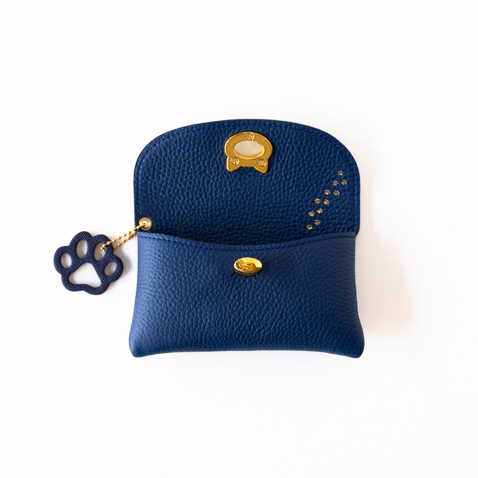 [Limited Color] Frunja Pouch M - Cuir Haché / Royal Blue