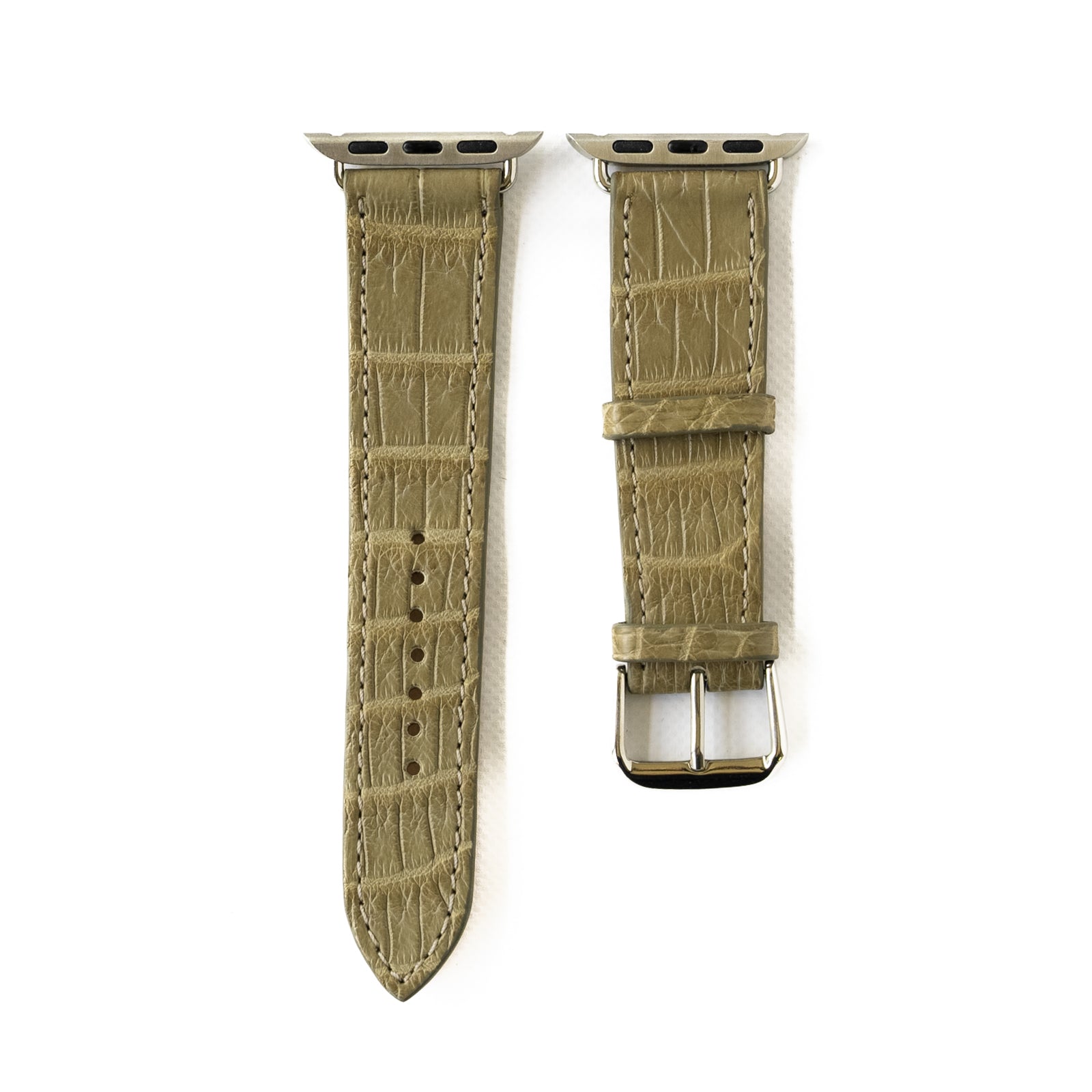 [6th Anniversary Sale] Apple Watch Leather Strap (44MM/40MM) Crocodile