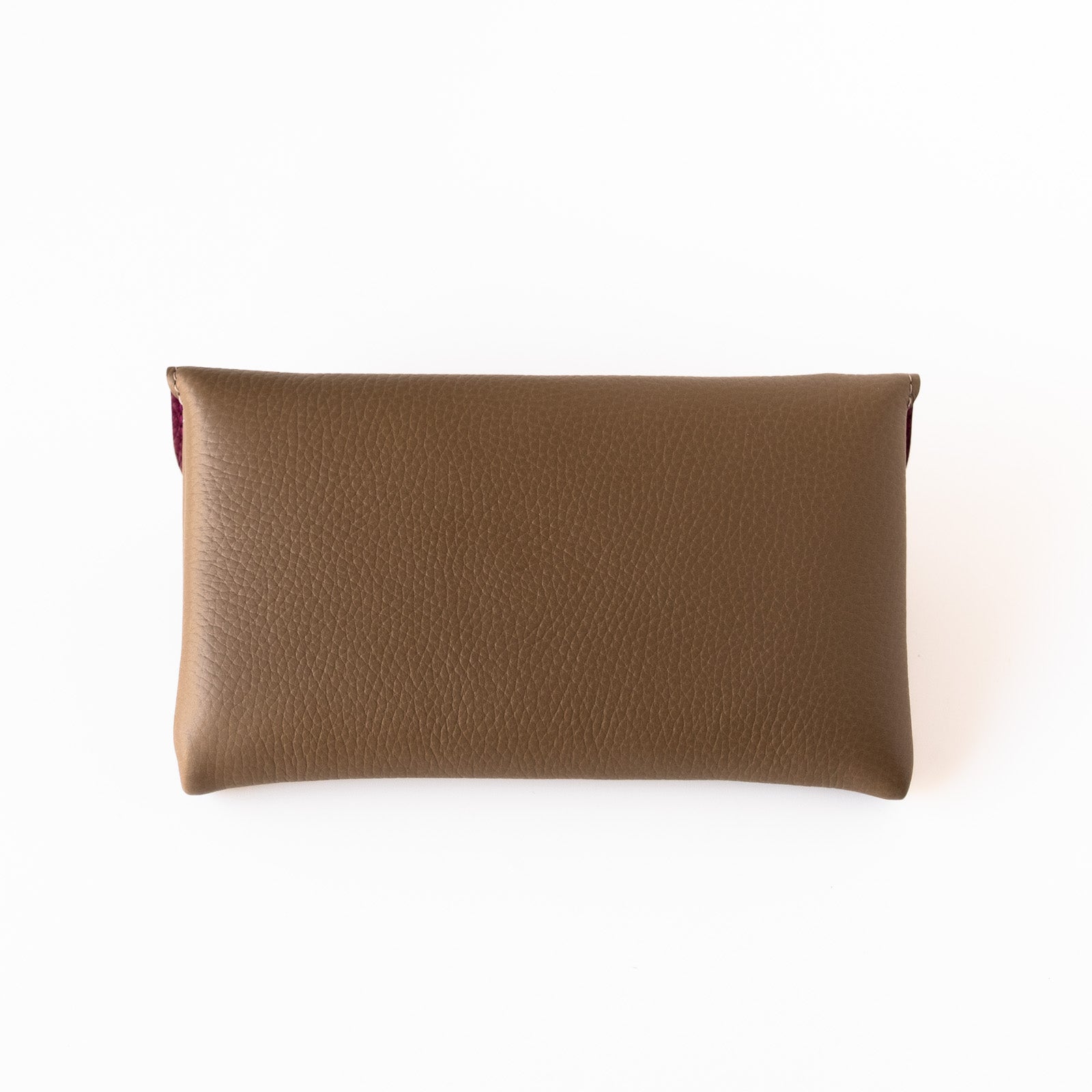 [Limited Edition Color] Flunya Long Flap Wallet Cuir Mash / Étoupe x Mulberry