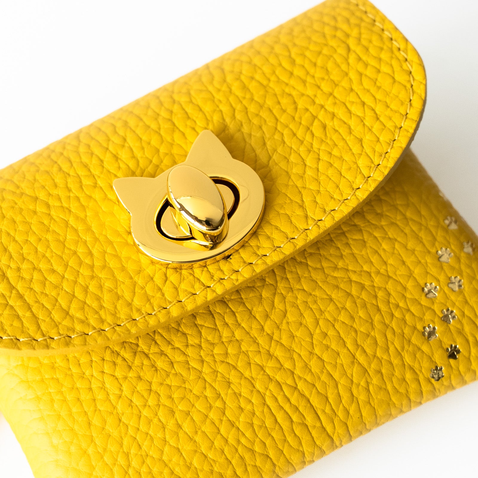 [Limited Edition Color] Frunja Pouch S Cuir Mash / Jonquille x Aurora Yellow