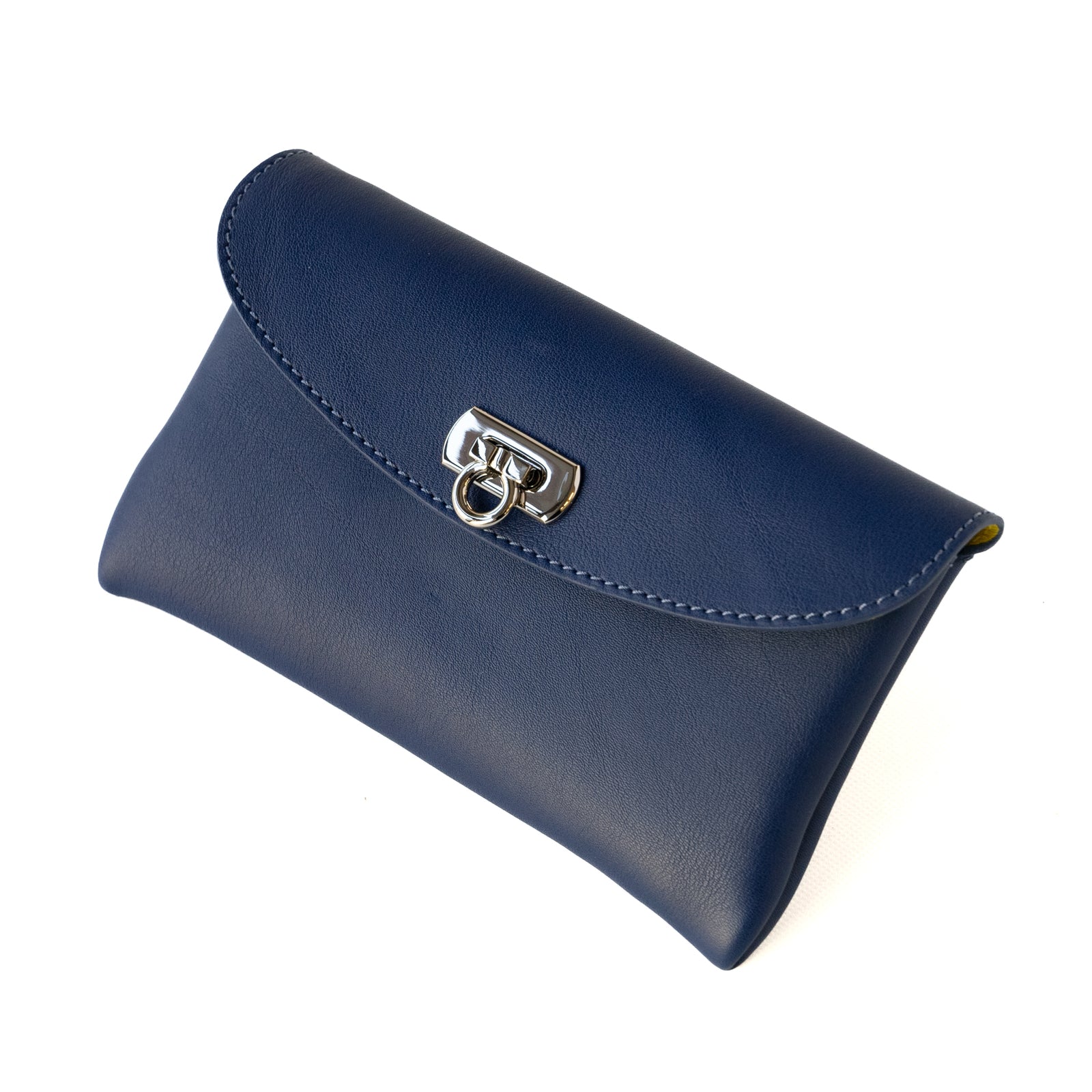[6th Anniversary Sale] Flap Wallet Fleur Long Veau Swift / Blue Sapphire