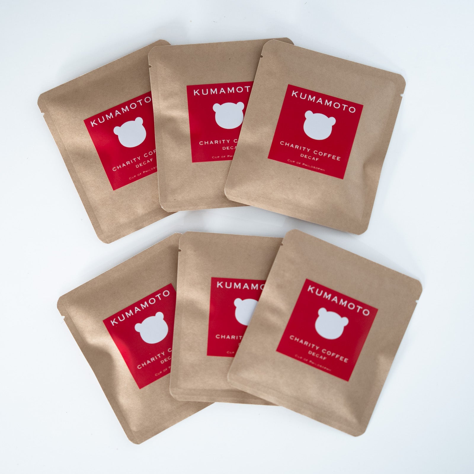 [Kumamoto Charity][Free Shipping] Decaf Home-Roasted Coffee Drip Bags, 6-Pack