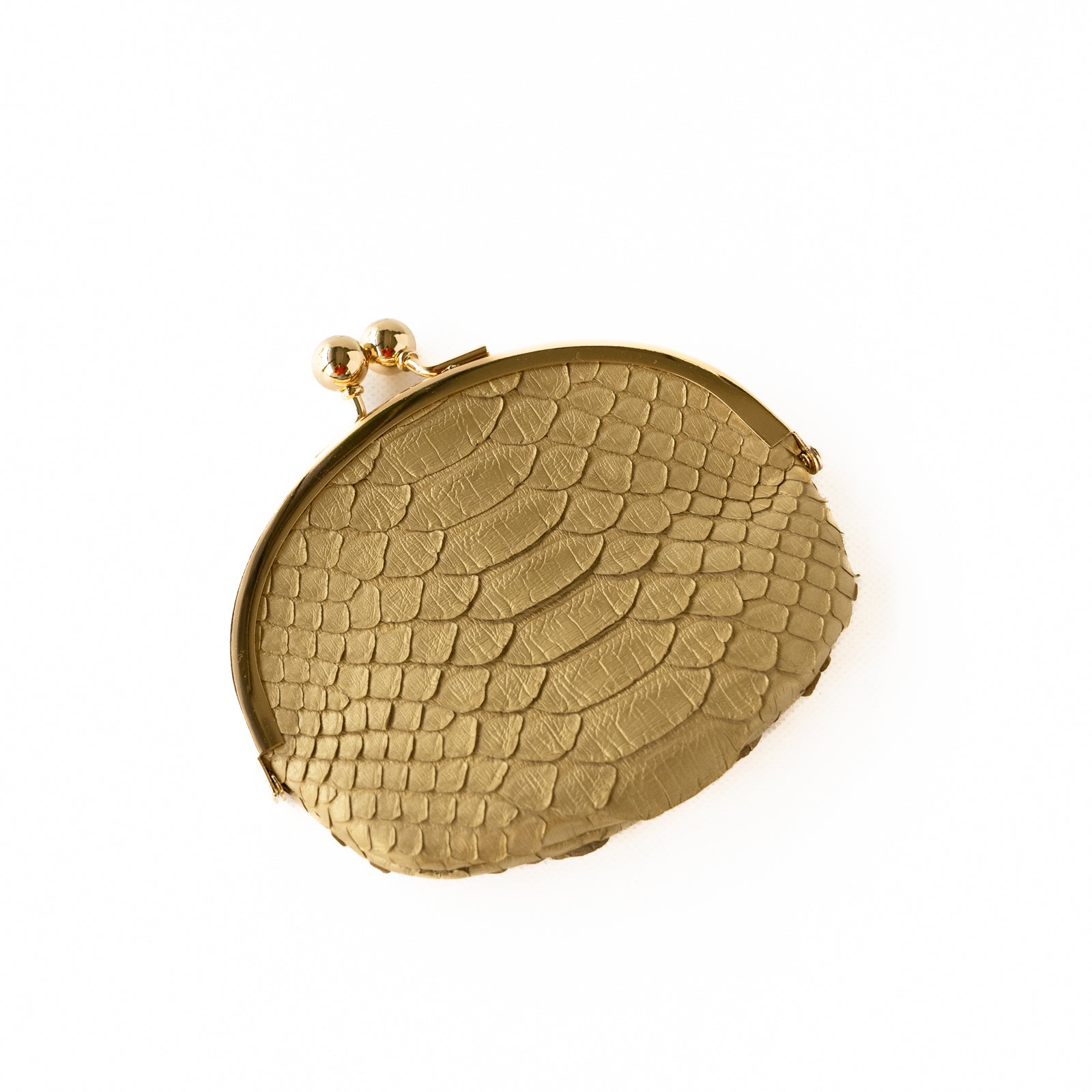 Round clasp gold python / antique gold