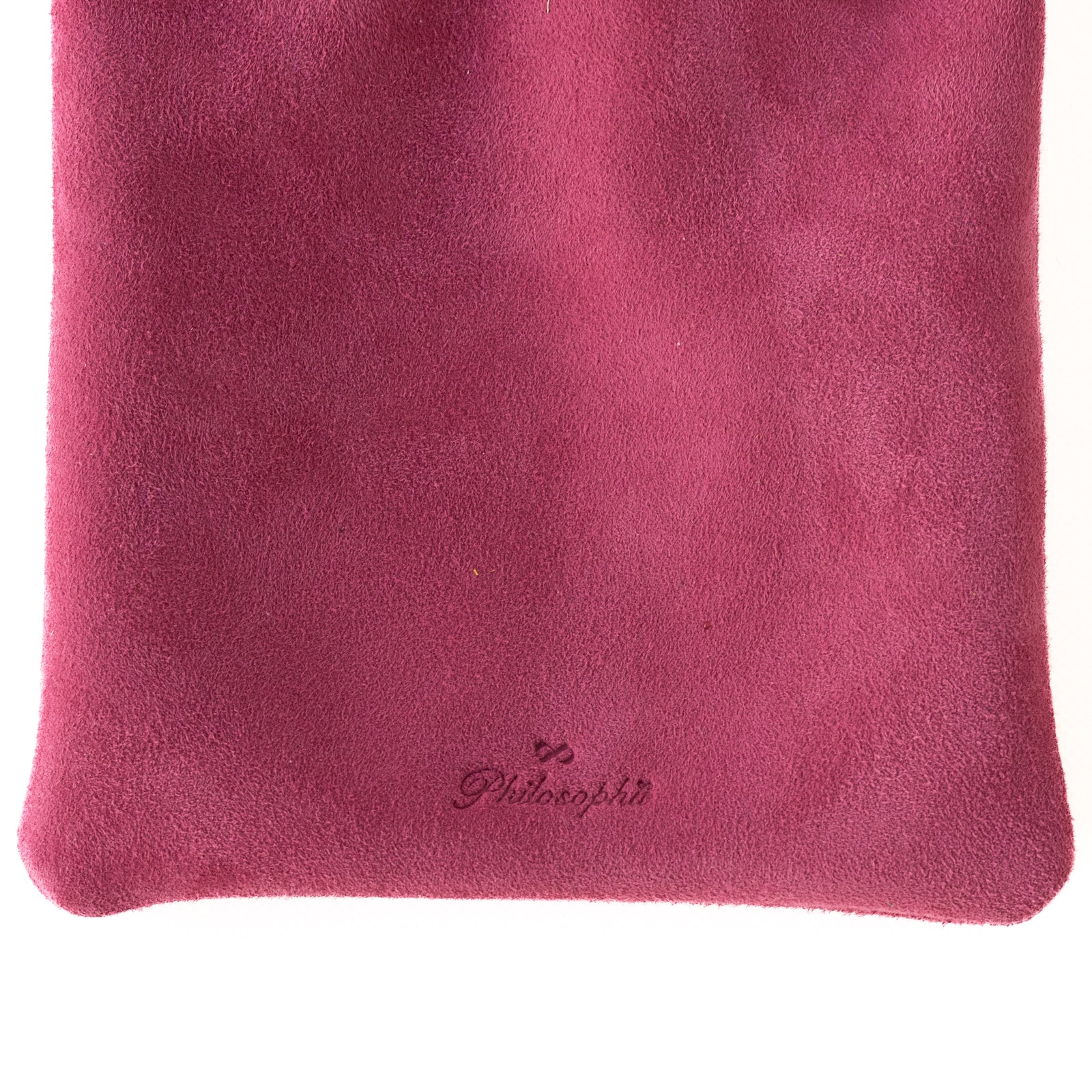 Mini drawstring pouch S suede leather