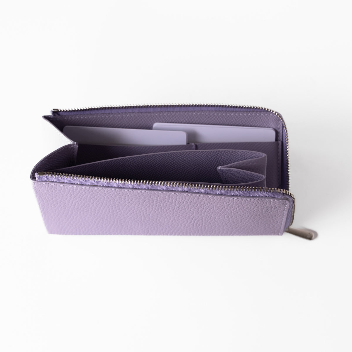 [Made to Order] Small Zip-Around Wallet “Nouvelle ZIP” / Lavender