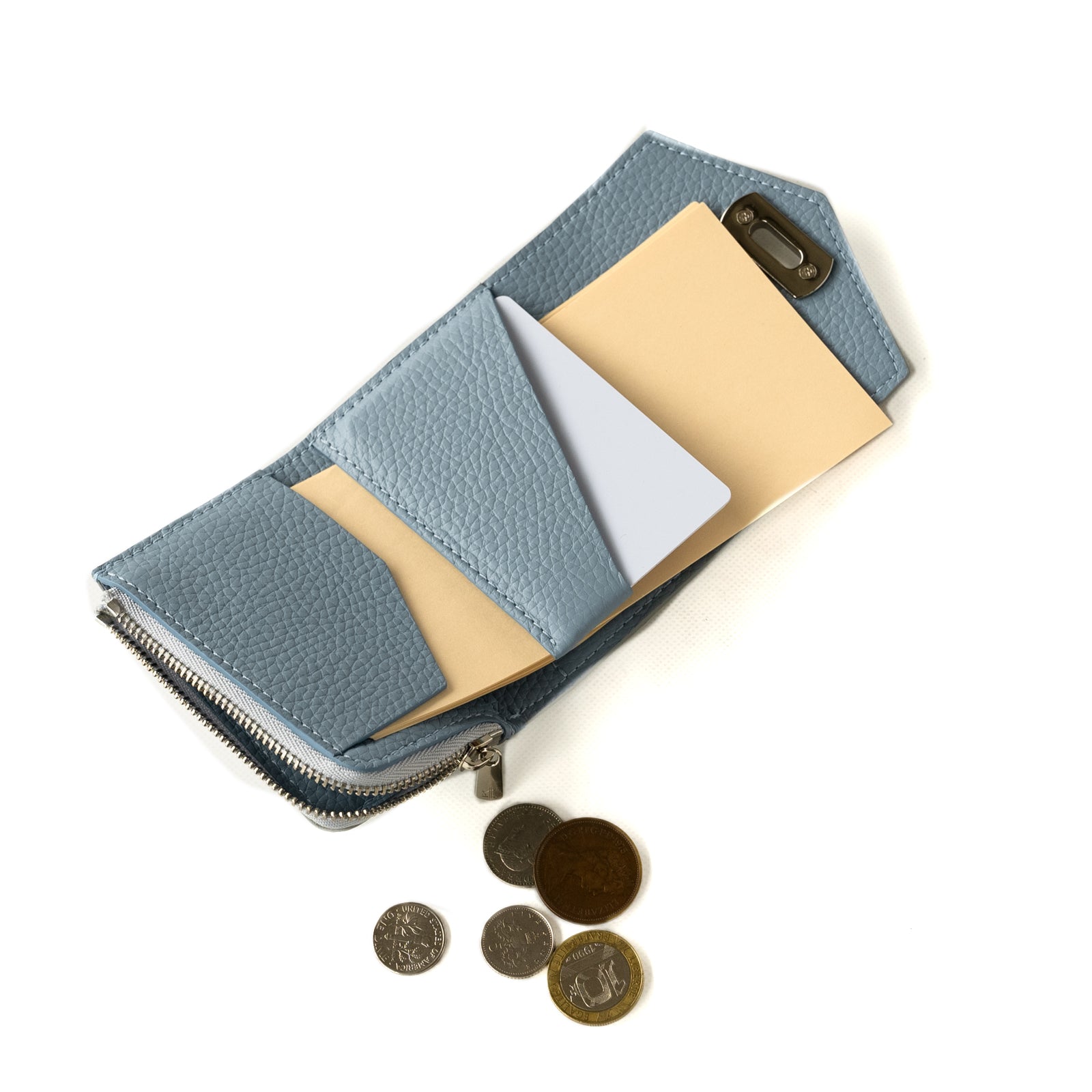 Handy Wallet Opera Taurillon Clemence / Blue Pale
