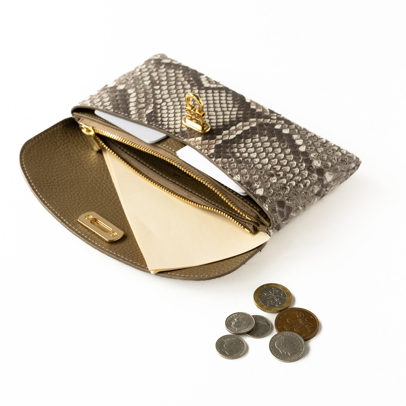 Flap Wallet Fleur Long Python