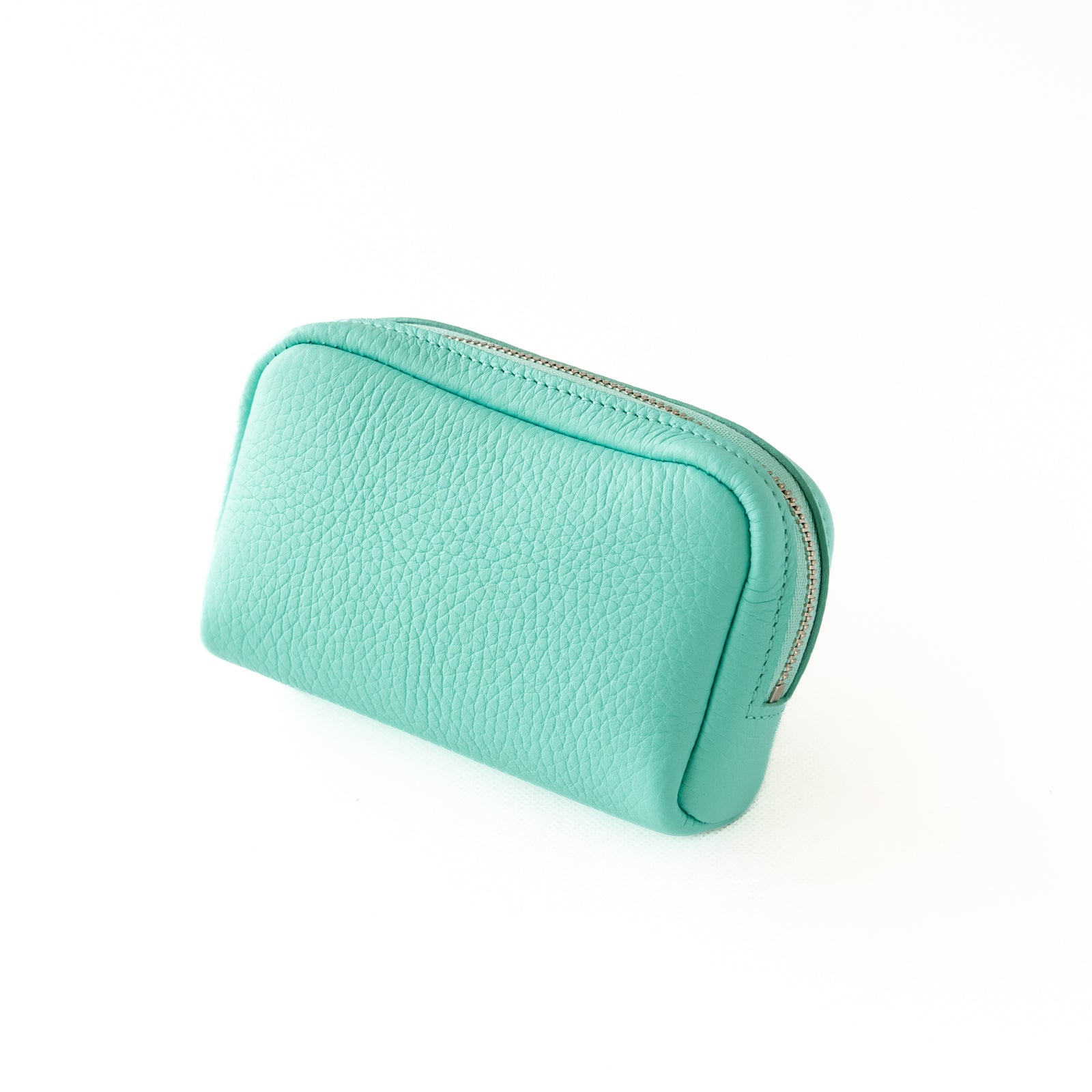 [Tiffany Blue / Back color order] Cube Pouch S Taurillon Clemence
