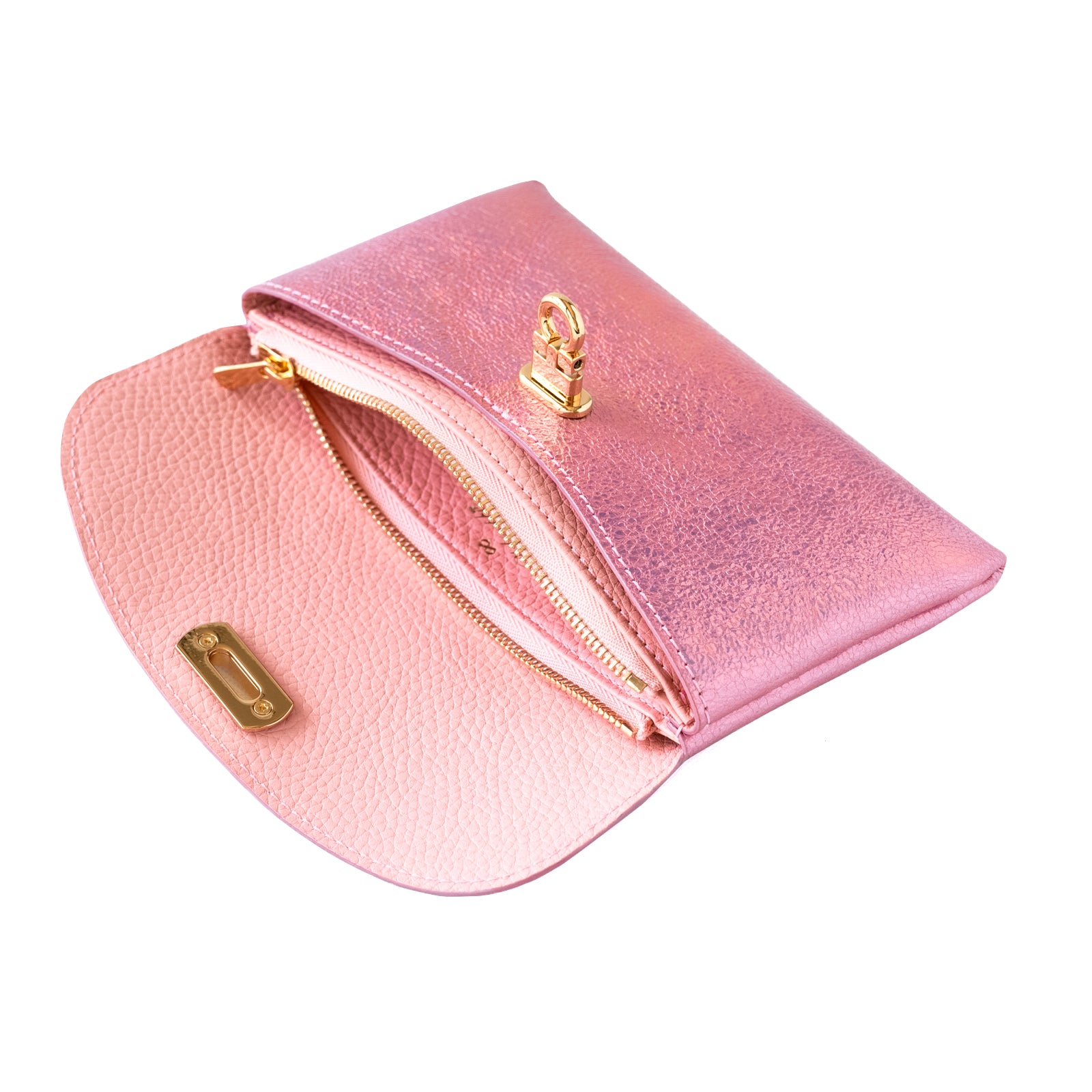 [Color order] Flap wallet Fleur long prism leather