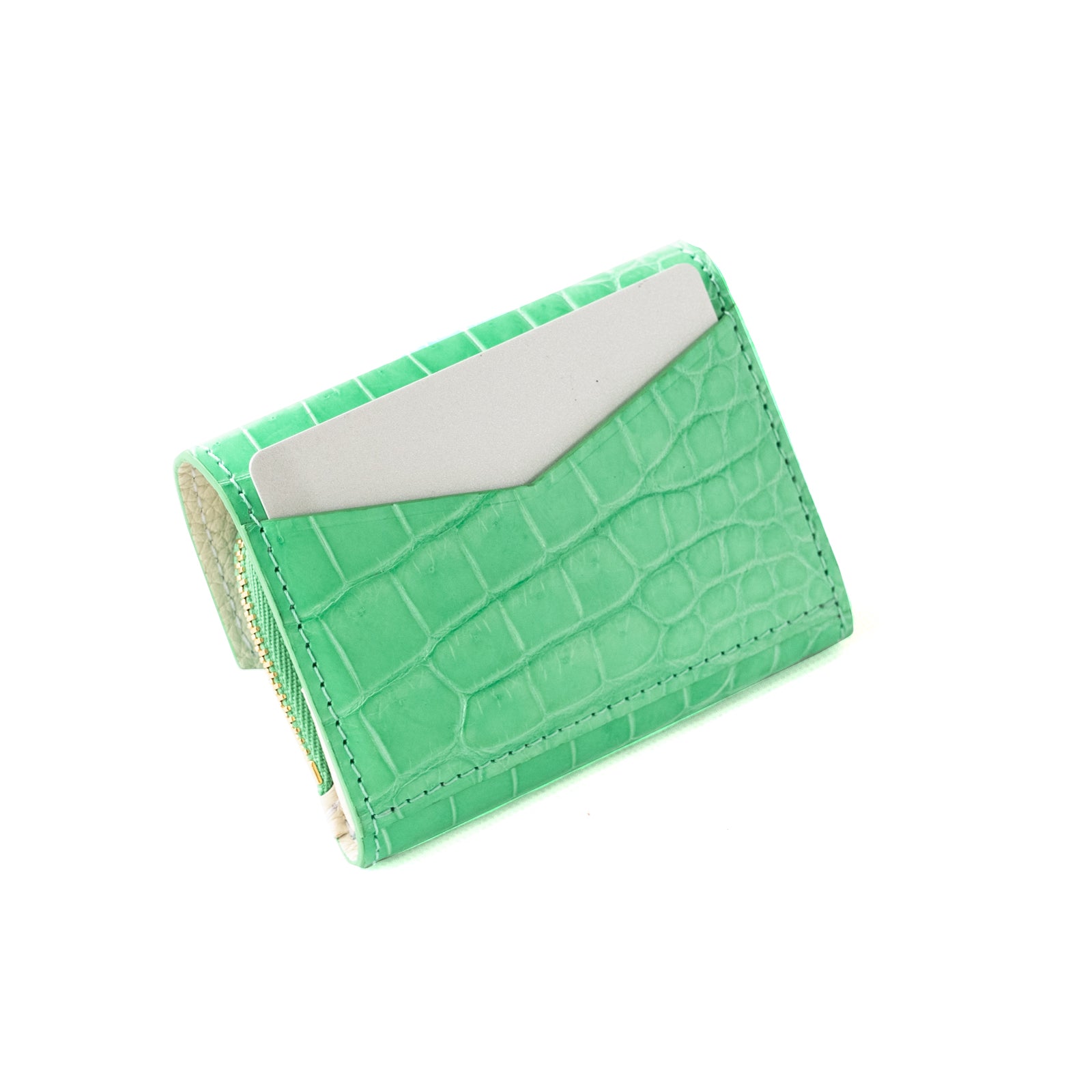 [6th Anniversary Thanksgiving] Handy Wallet Opera Crocodile / Emerald 