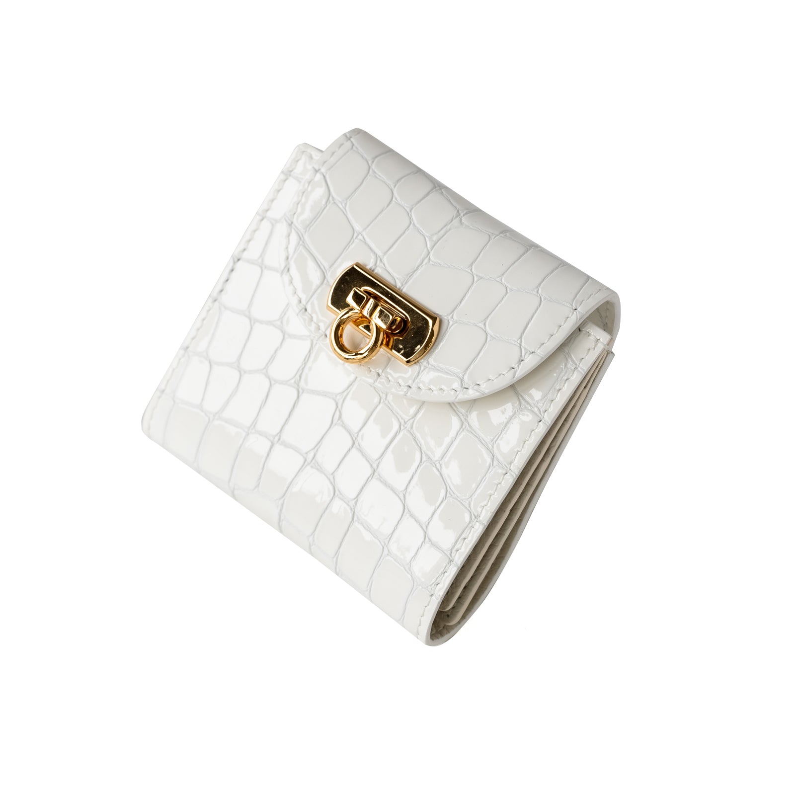 Bi-fold Wallet Eclat Chromer Leather / Pure White
