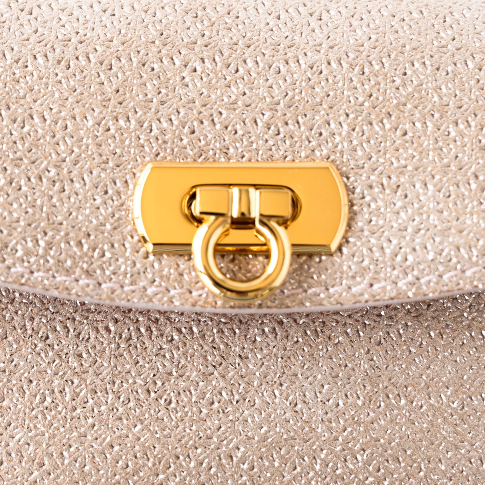 [4/19-4/26 Limited Time/Pre-Order] Flap Wallet Fleur Mini Chevre Lumiere / Rose Gold
