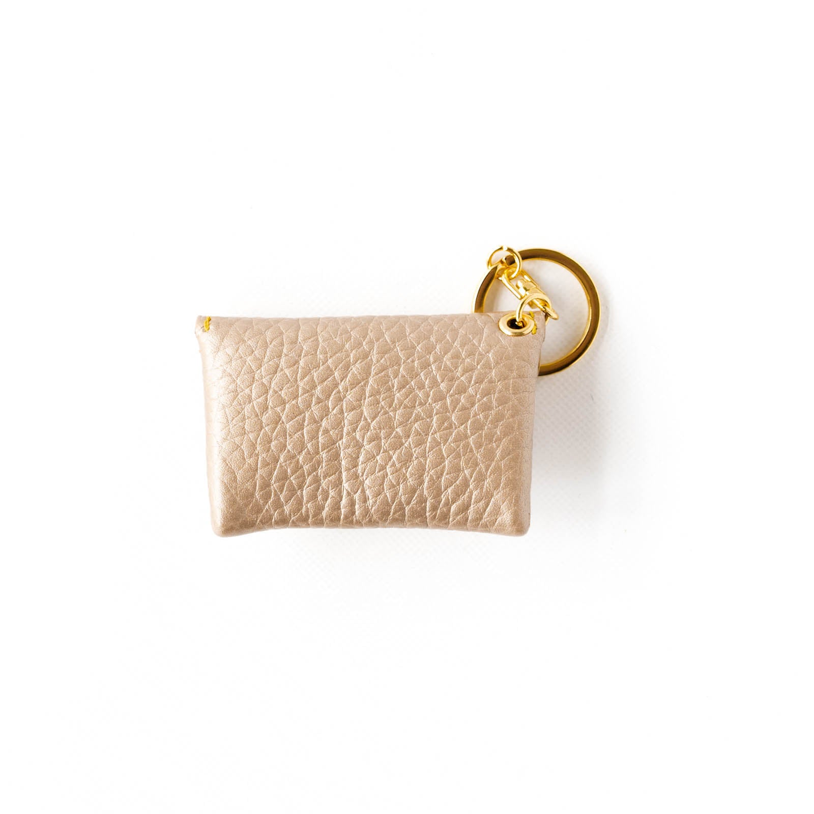 Soft leather flap minimini key ring Taurillon Clemence