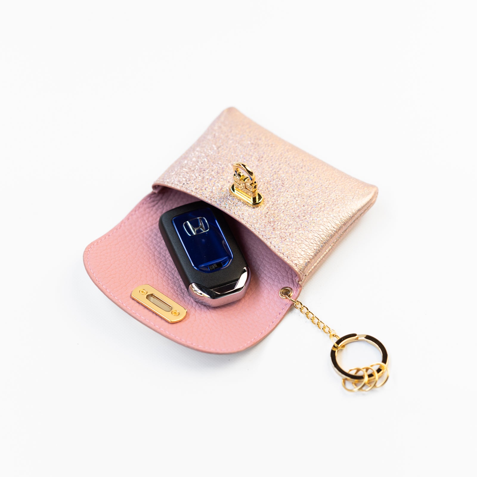 Leather flap smart key case / Prism