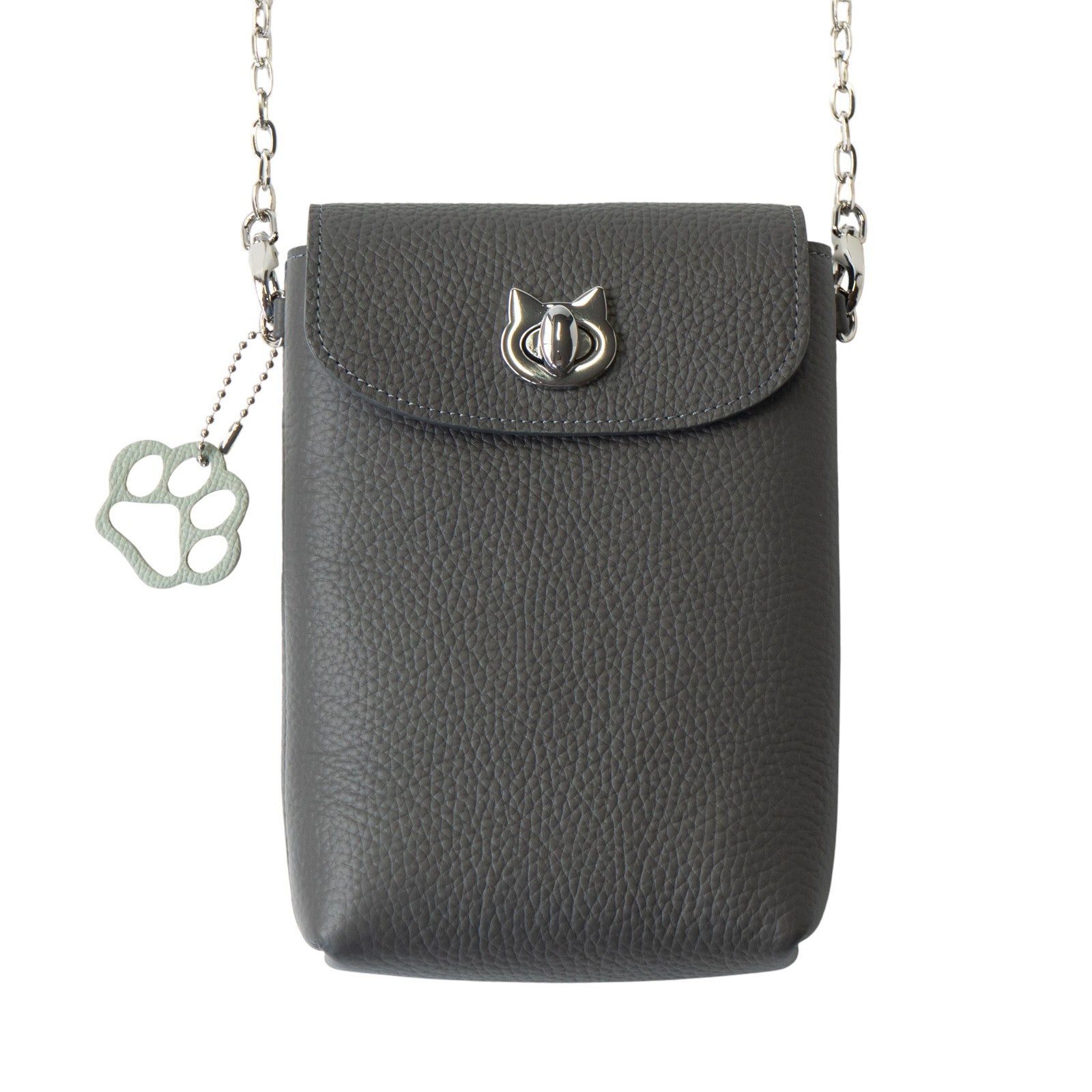 フルーニャスマホポシェット   キュイール・マッシュ  /  グラファイト