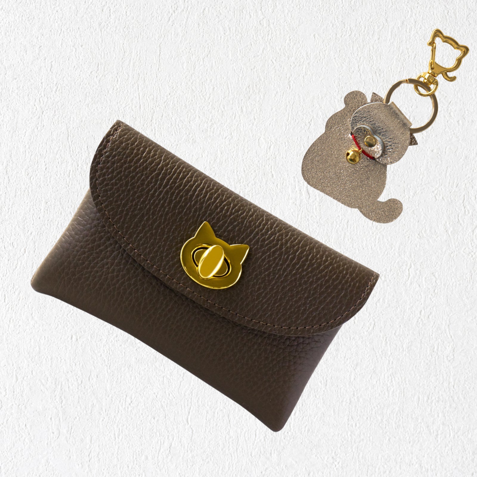 Flap Wallet Frunya Medium Cuir Mache / Chocolate