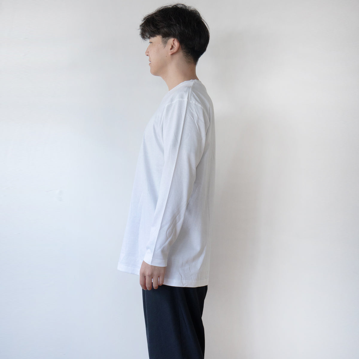 【受注生産：9/25(金)22:00〜27(日)】うちのこプリントロングTシャツ  /  ホワイト