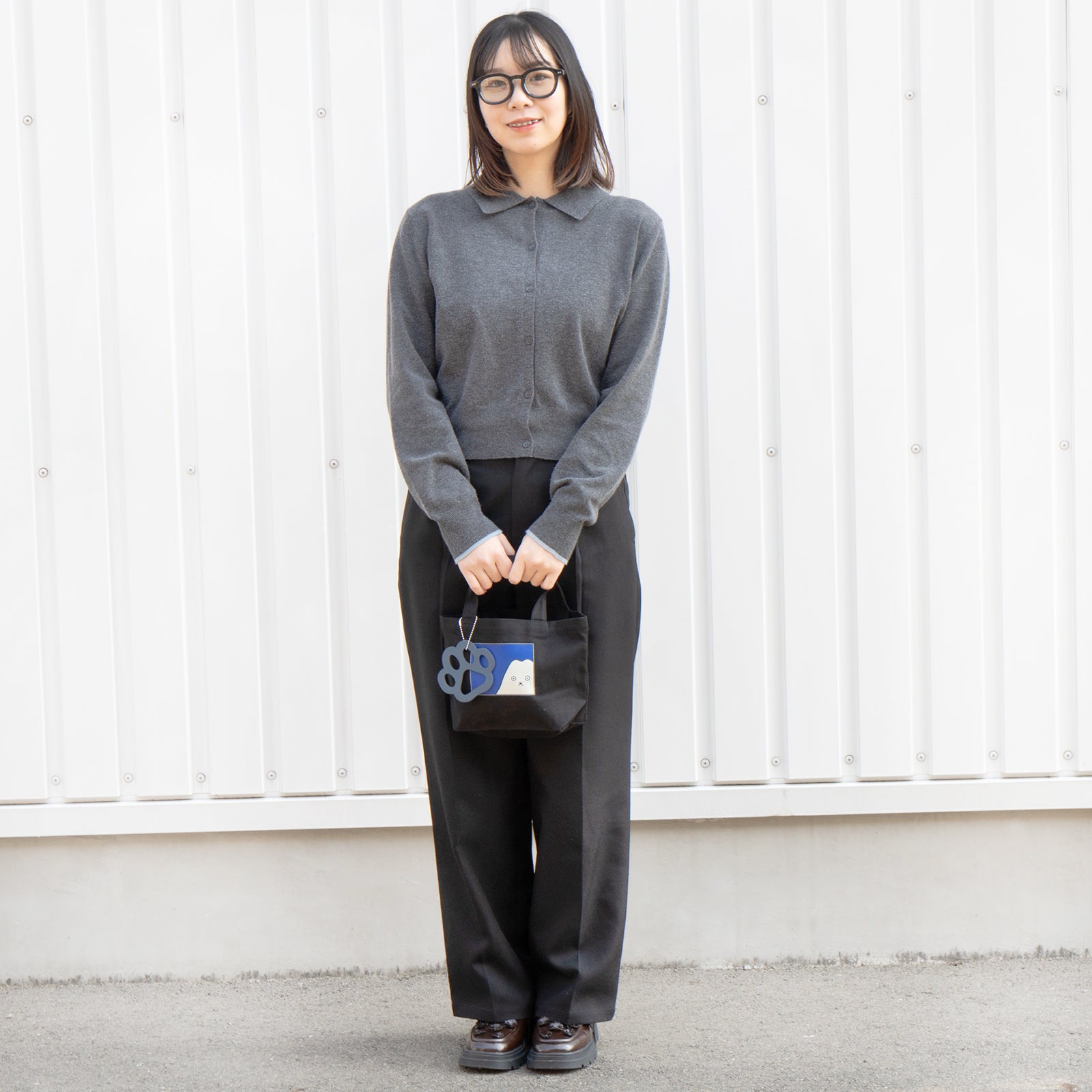 【期間限定：3月20日(金)22:00～22日(日)】にゃんぺんトートバッグ・S  [富士山にゃんぺん]  /  ブラック