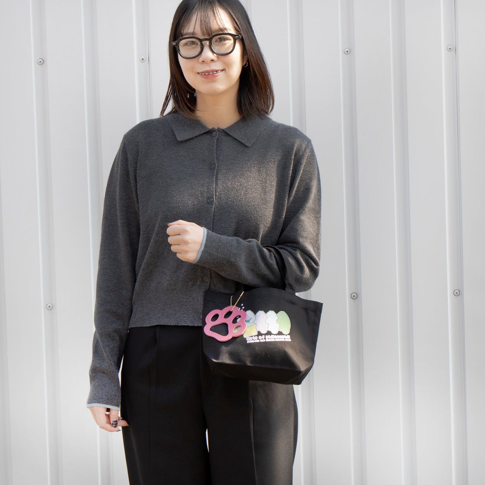 【期間限定：3月20日(金)22:00～22日(日)】にゃんぺんトートバッグ・S  [にゃんぺん＆おだんごBOYS]  /  ブラック