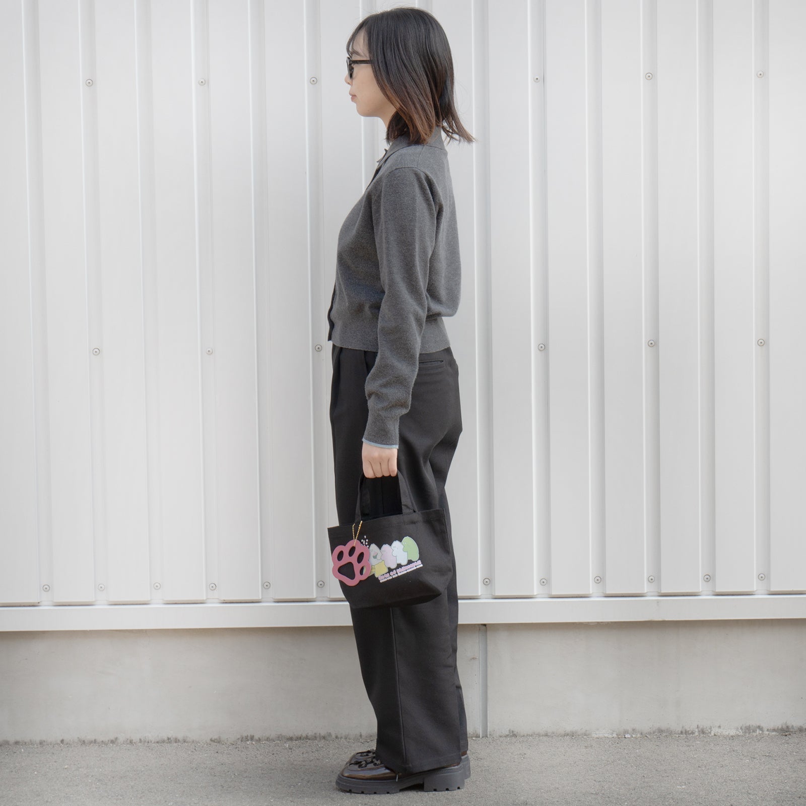 【期間限定：3月20日(金)22:00～22日(日)】にゃんぺんトートバッグ・S  [にゃんぺん＆おだんごBOYS]  /  ブラック