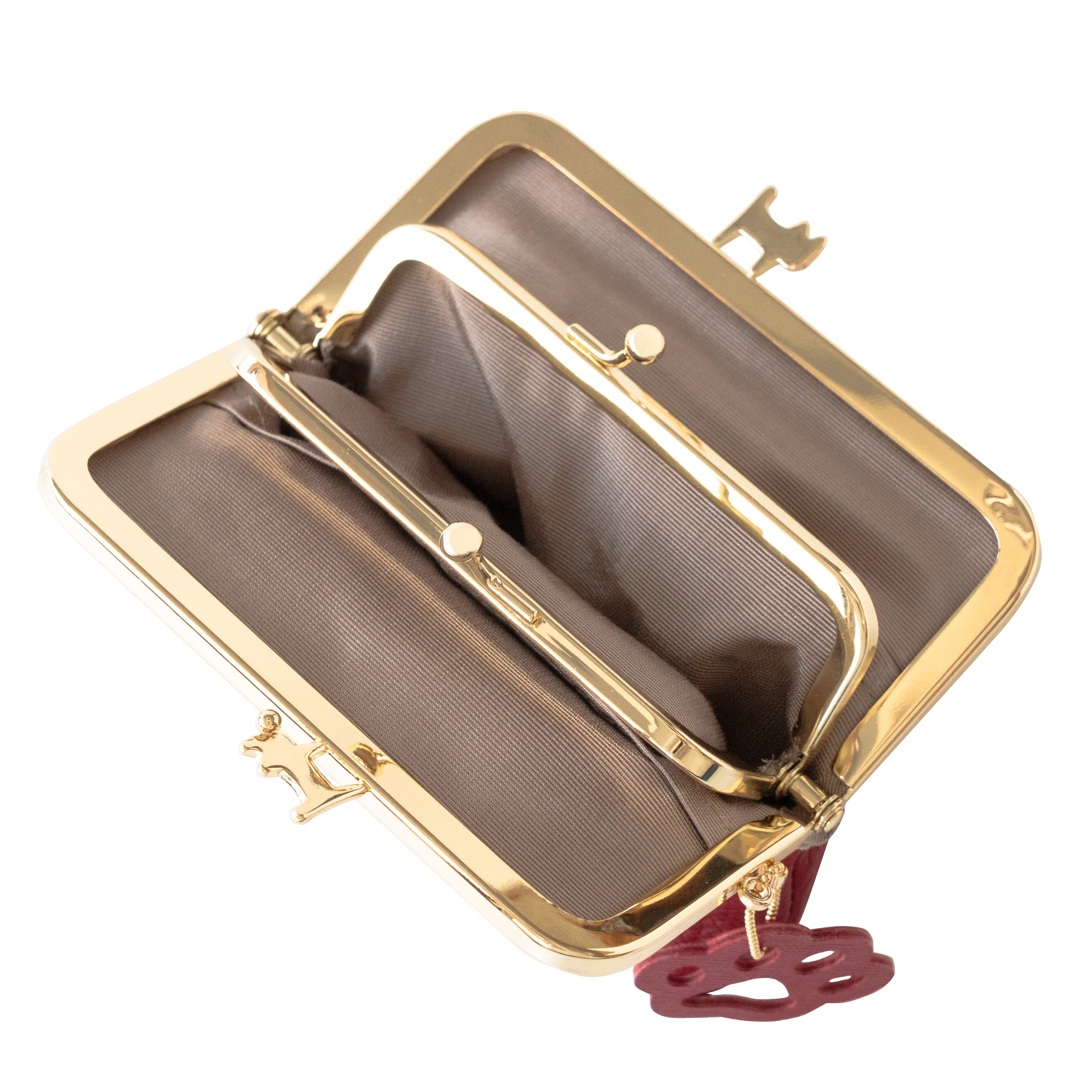 にゃまぐちウォレット　キュイール・マッシュ  / ボルドー