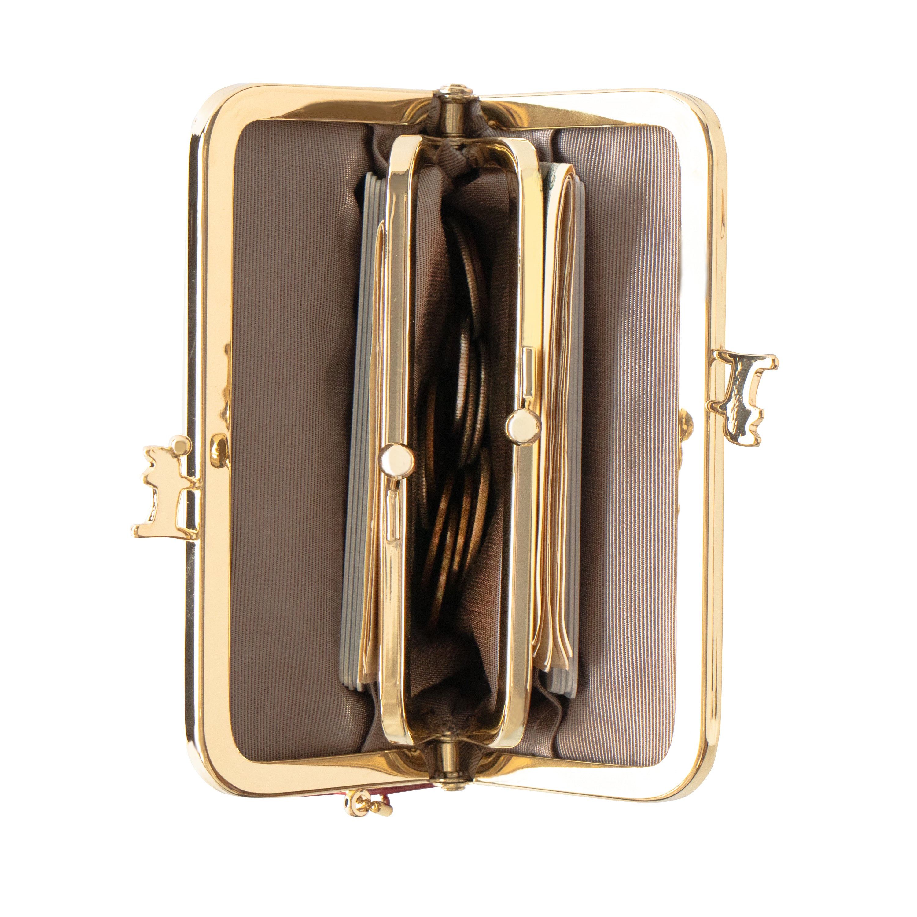 にゃまぐちウォレット　キュイール・マッシュ  / ボルドー