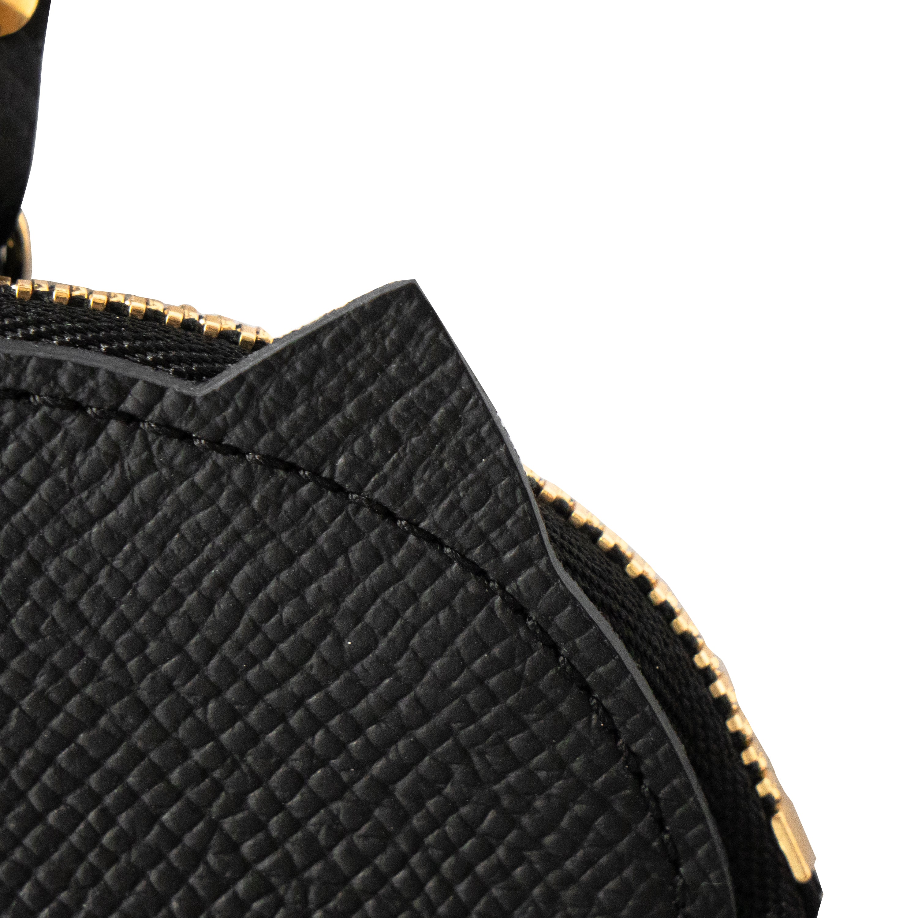 Meow Face Coin Case Cuir Minerva / Black