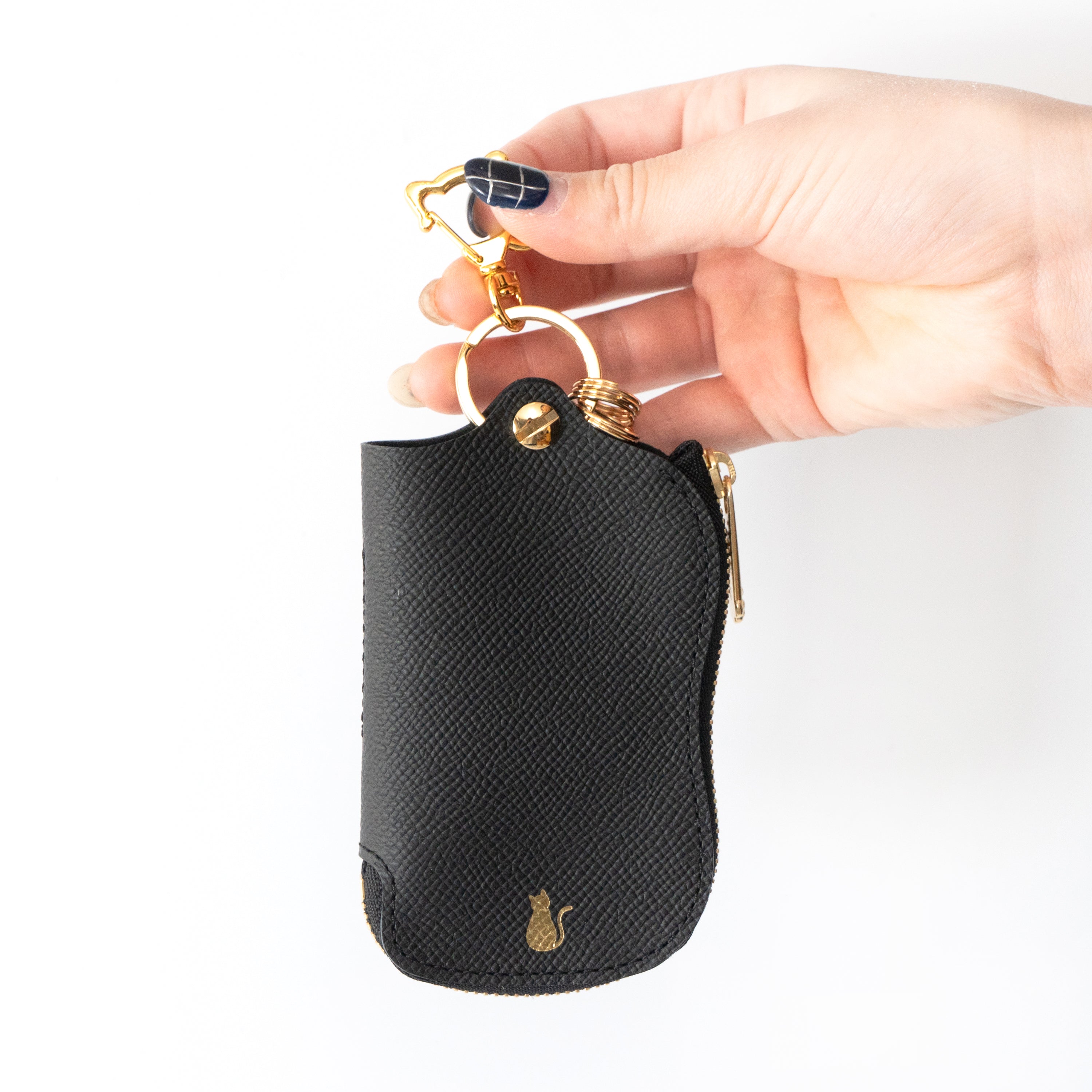 スマートキーケース　キュイール・ミネルバ  /  ブラック