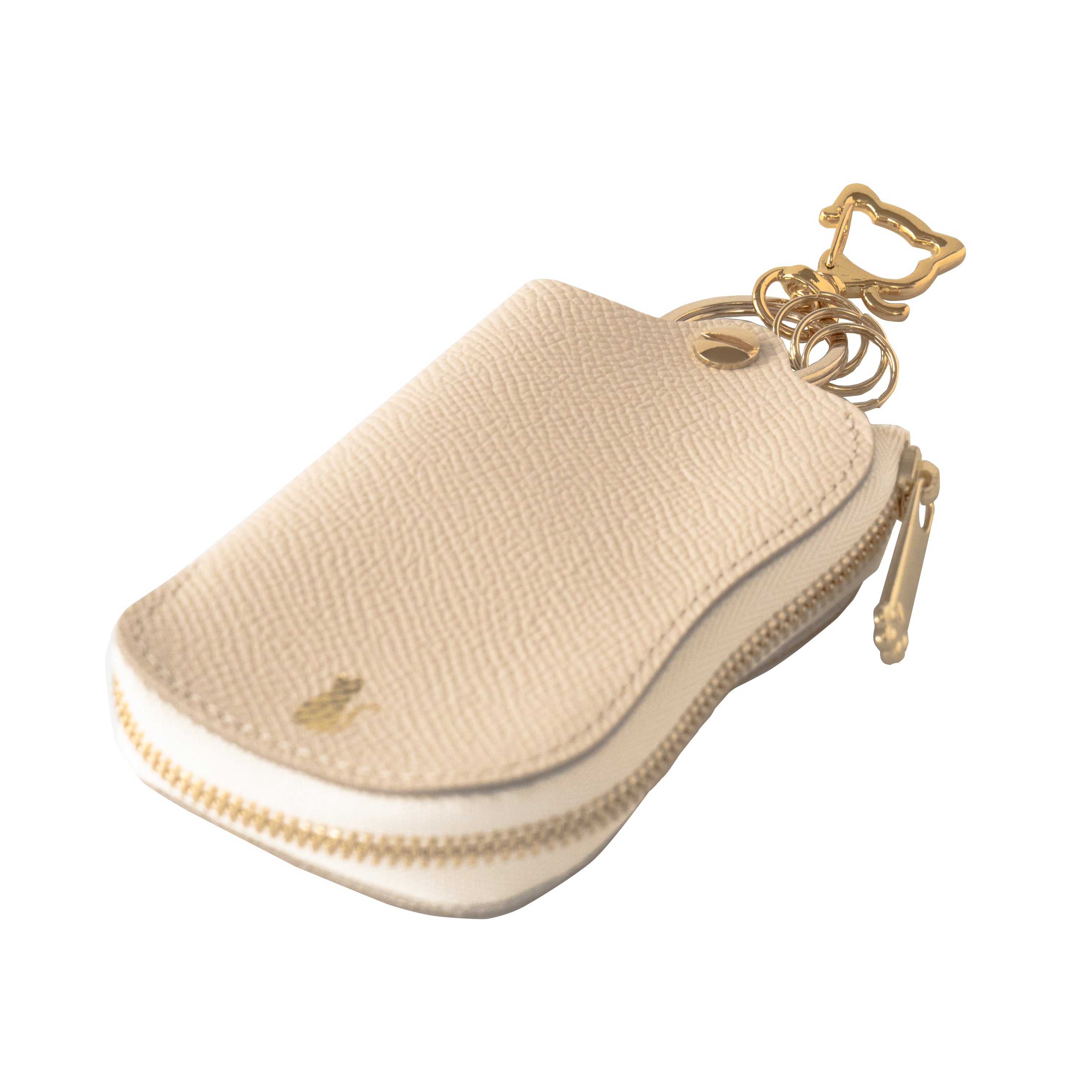 スマートキーケース　キュイール・ミネルバ  /  ヴァニラ