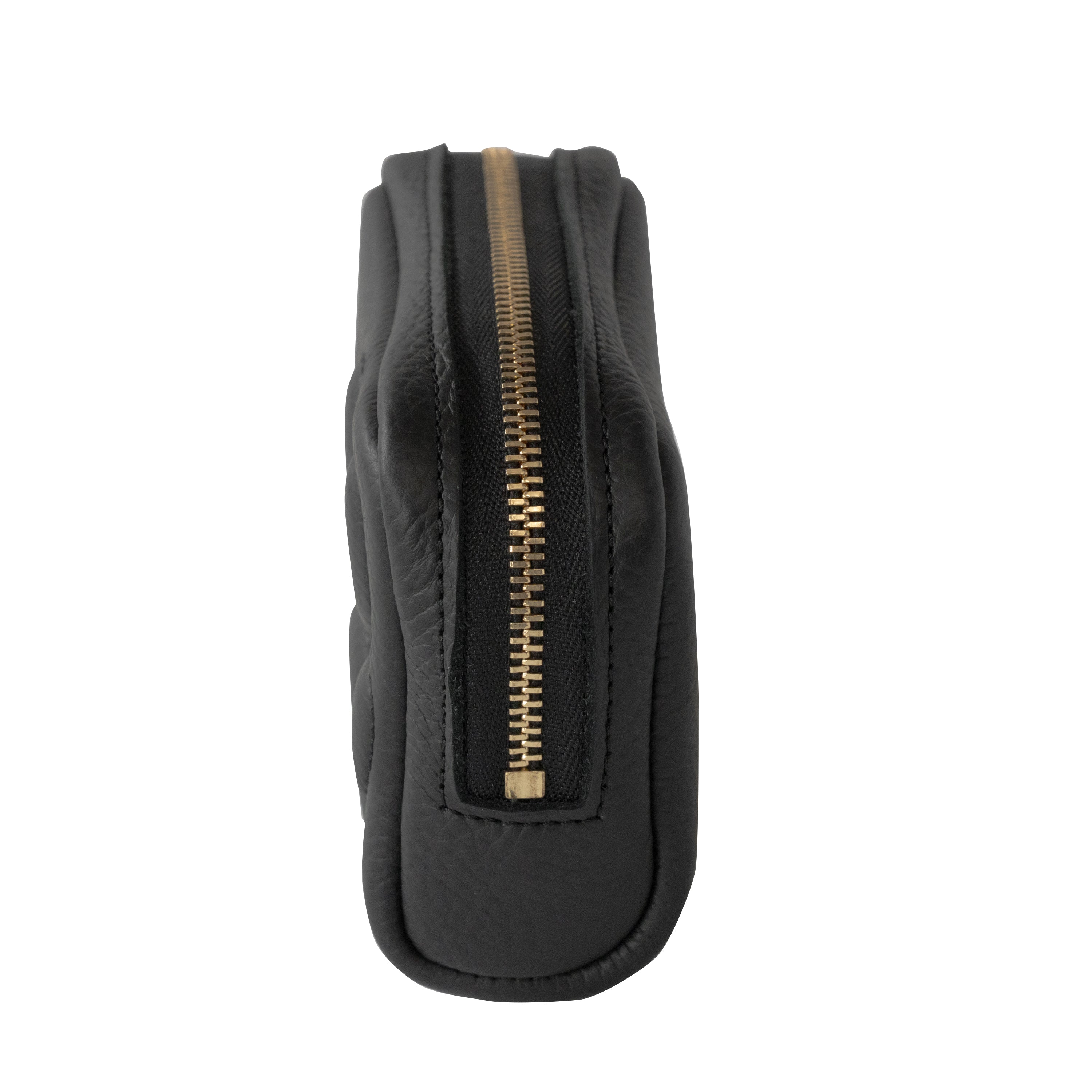 PAWキューブポーチ　キュイール・マッシュ /  ブラック