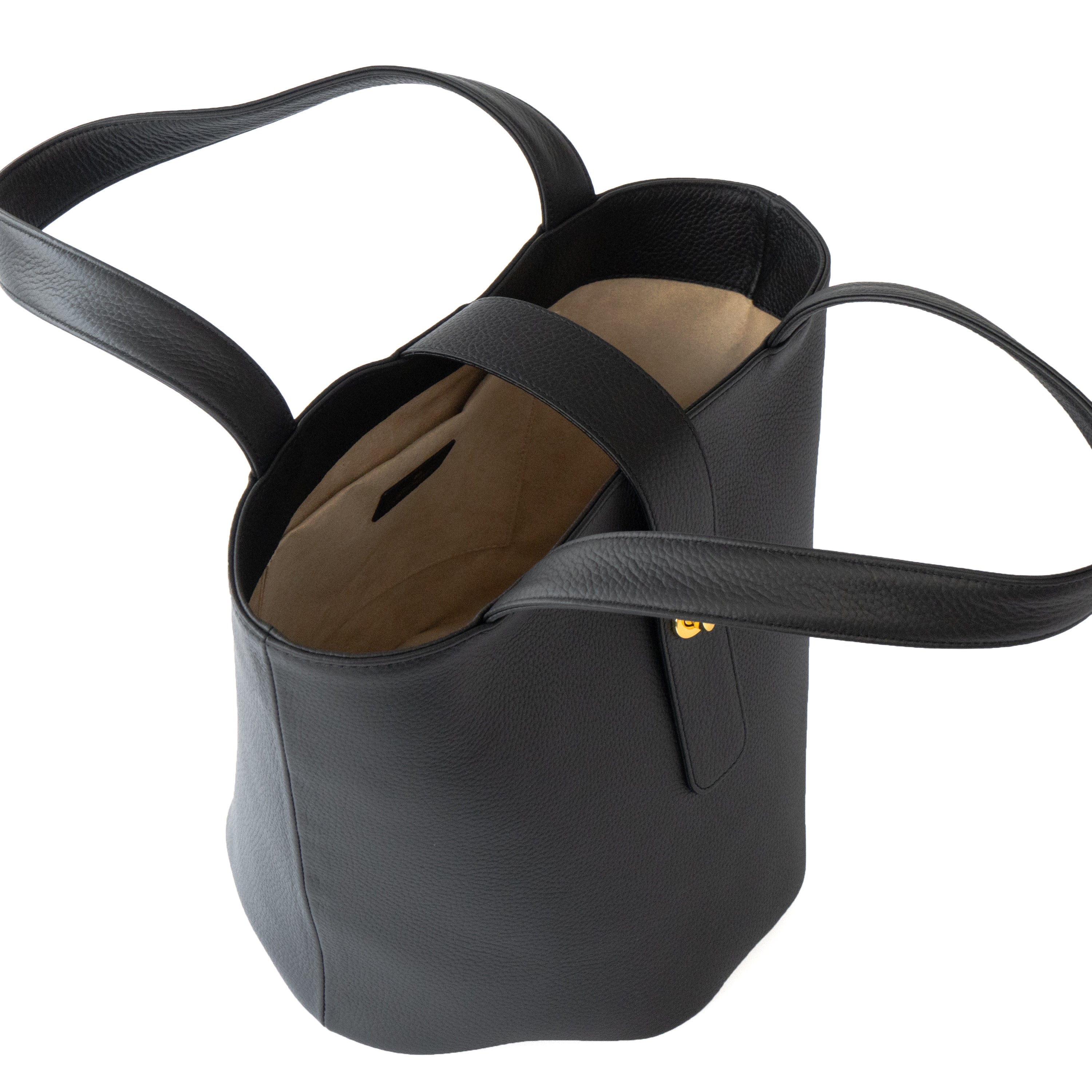 PAW Grande Cuir Mash Bucket Bag in Black (Choose Your Hardware)