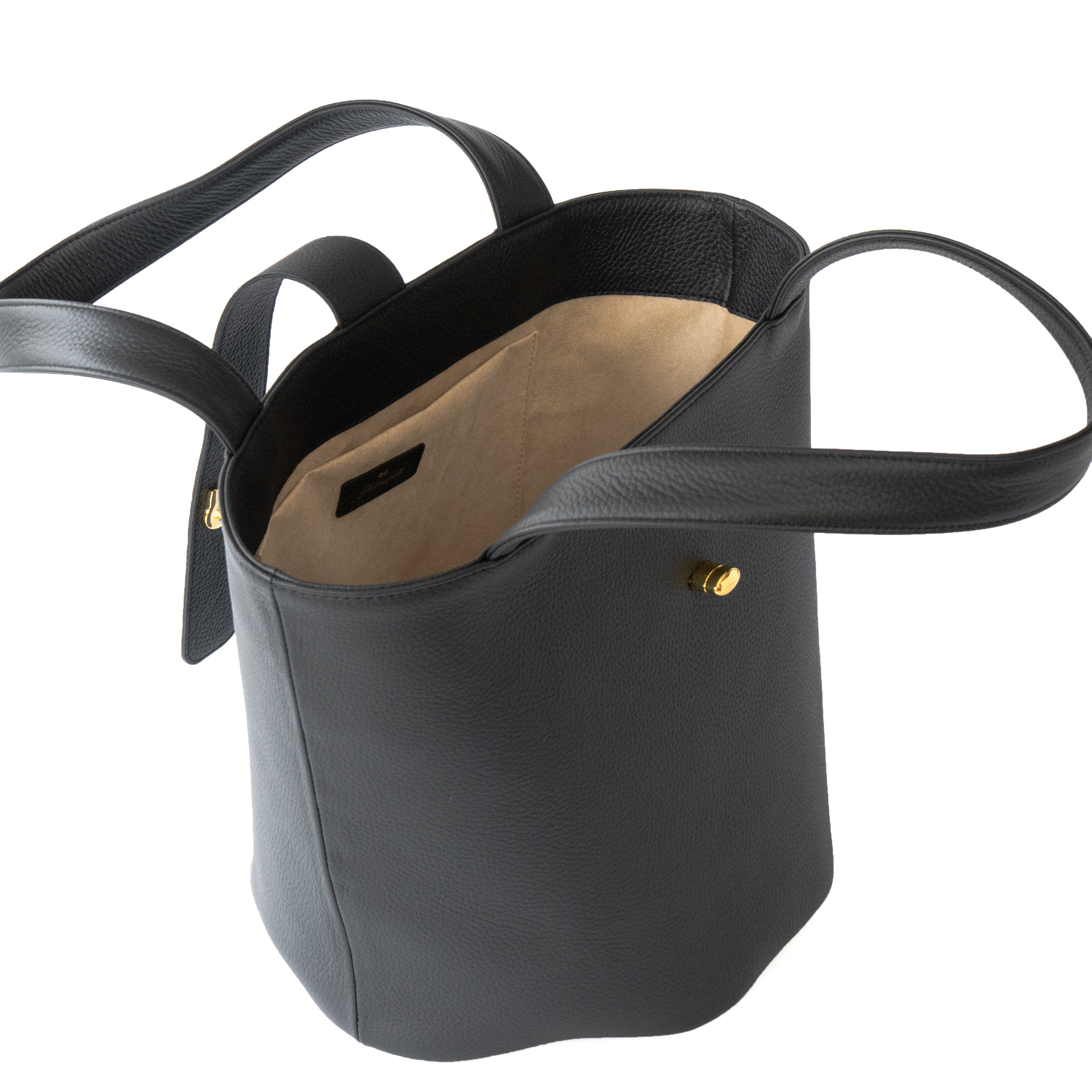 PAW Grande Cuir Mash Bucket Bag in Black (Choose Your Hardware)