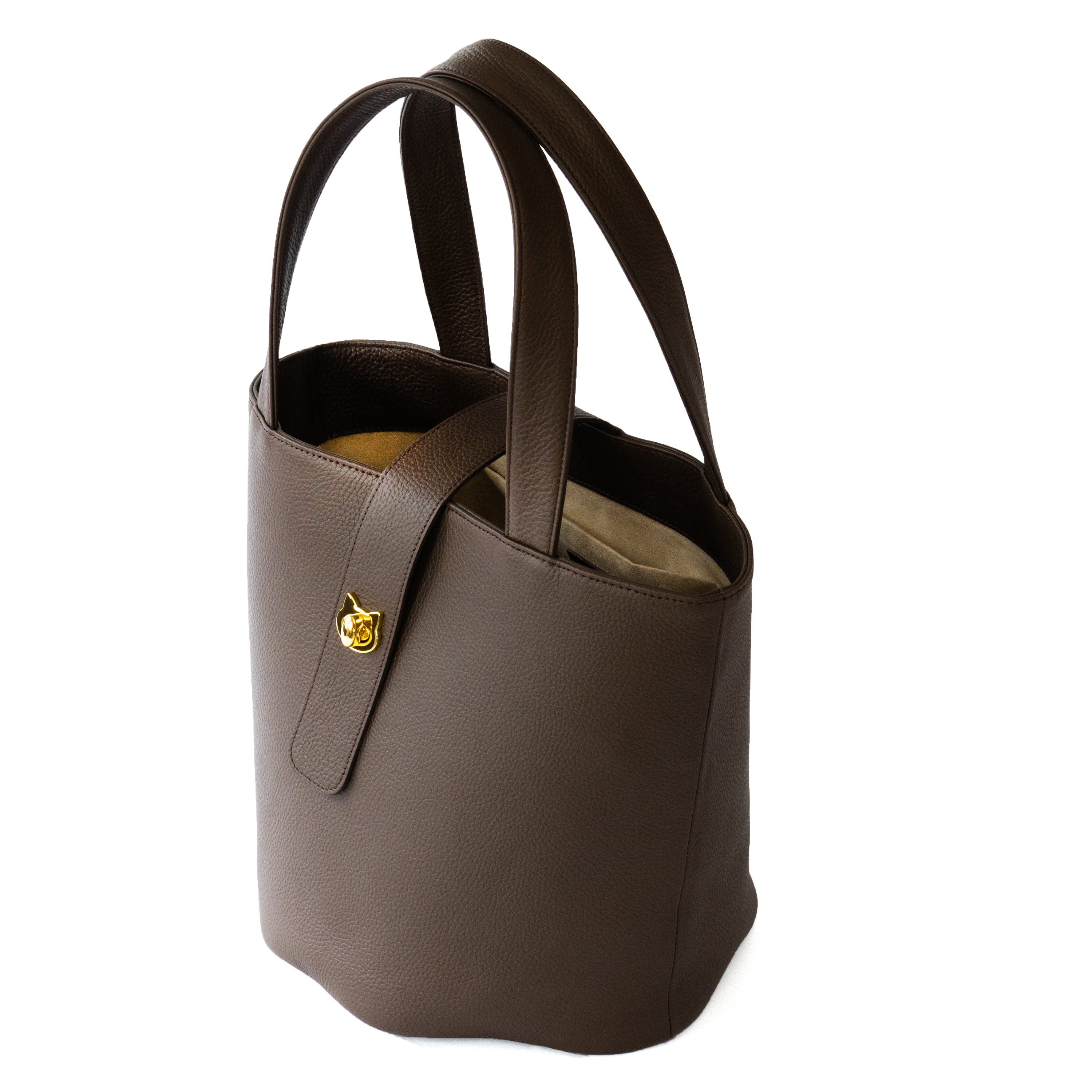 バケットバッグ・PAW グランデ     キュイール・マッシュ  /  チョコ