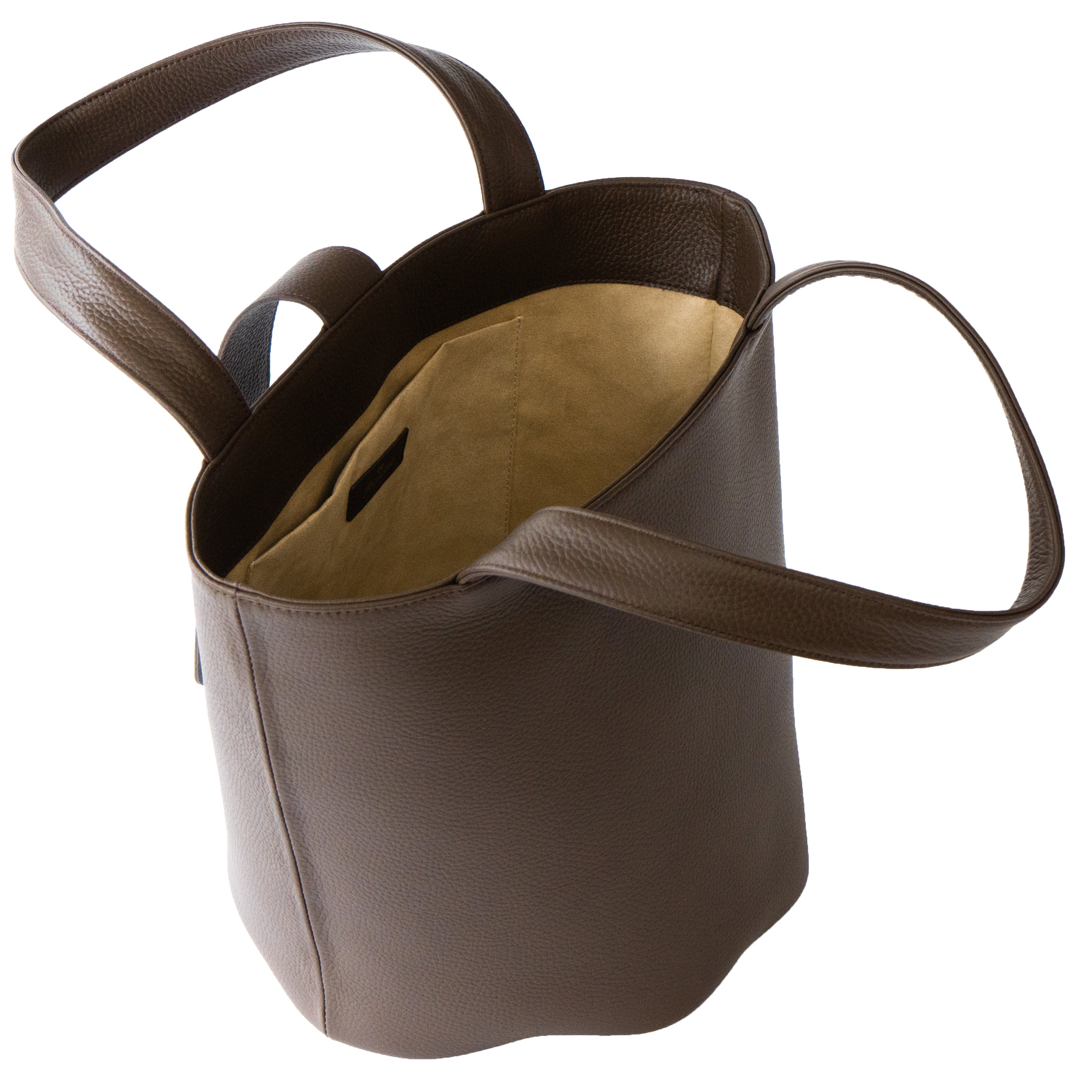 PAW Grande Cuir Mache Bucket Bag / Chocolate