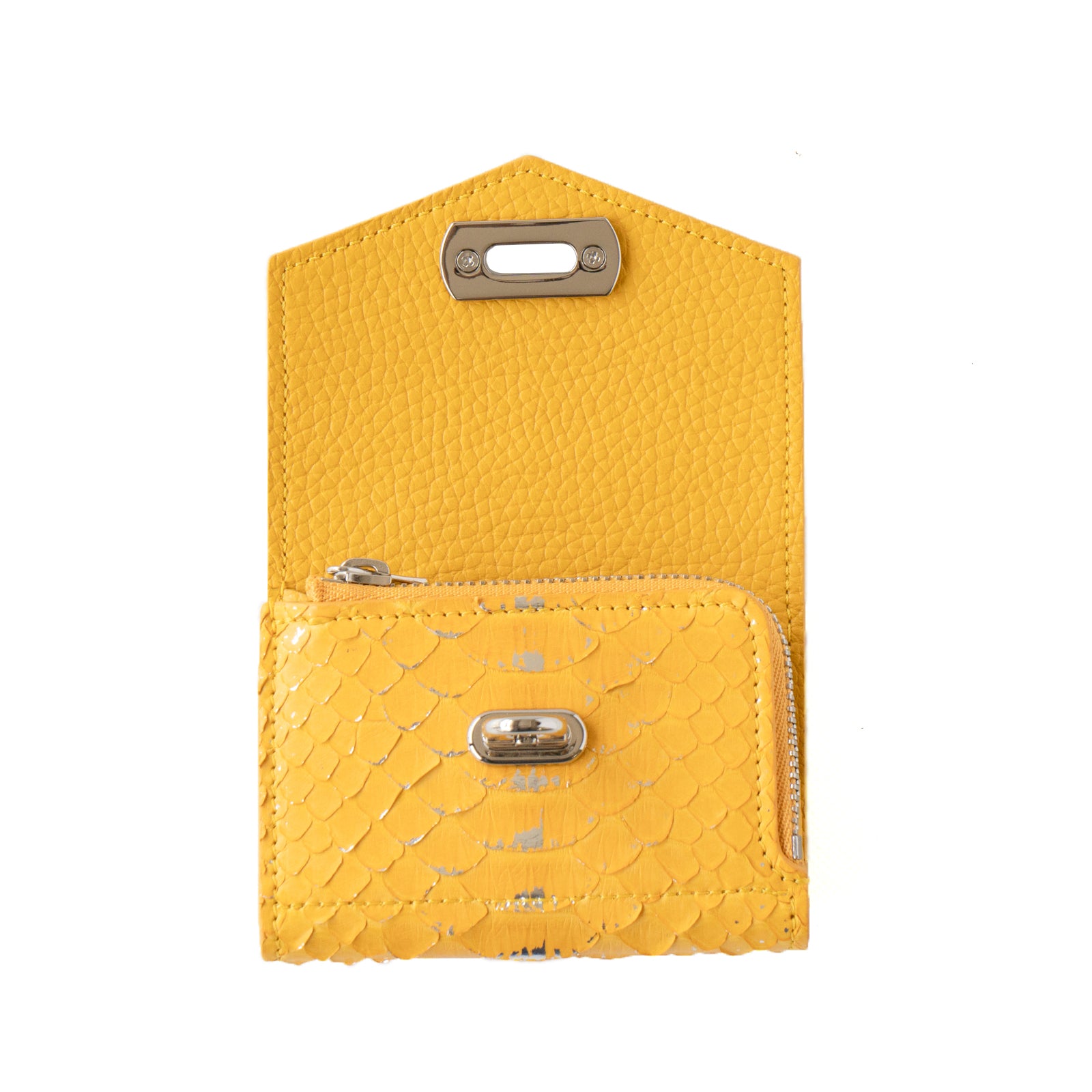 [Year-end Thanksgiving Sale] Handy Wallet Opera Python / Silver Yellow 