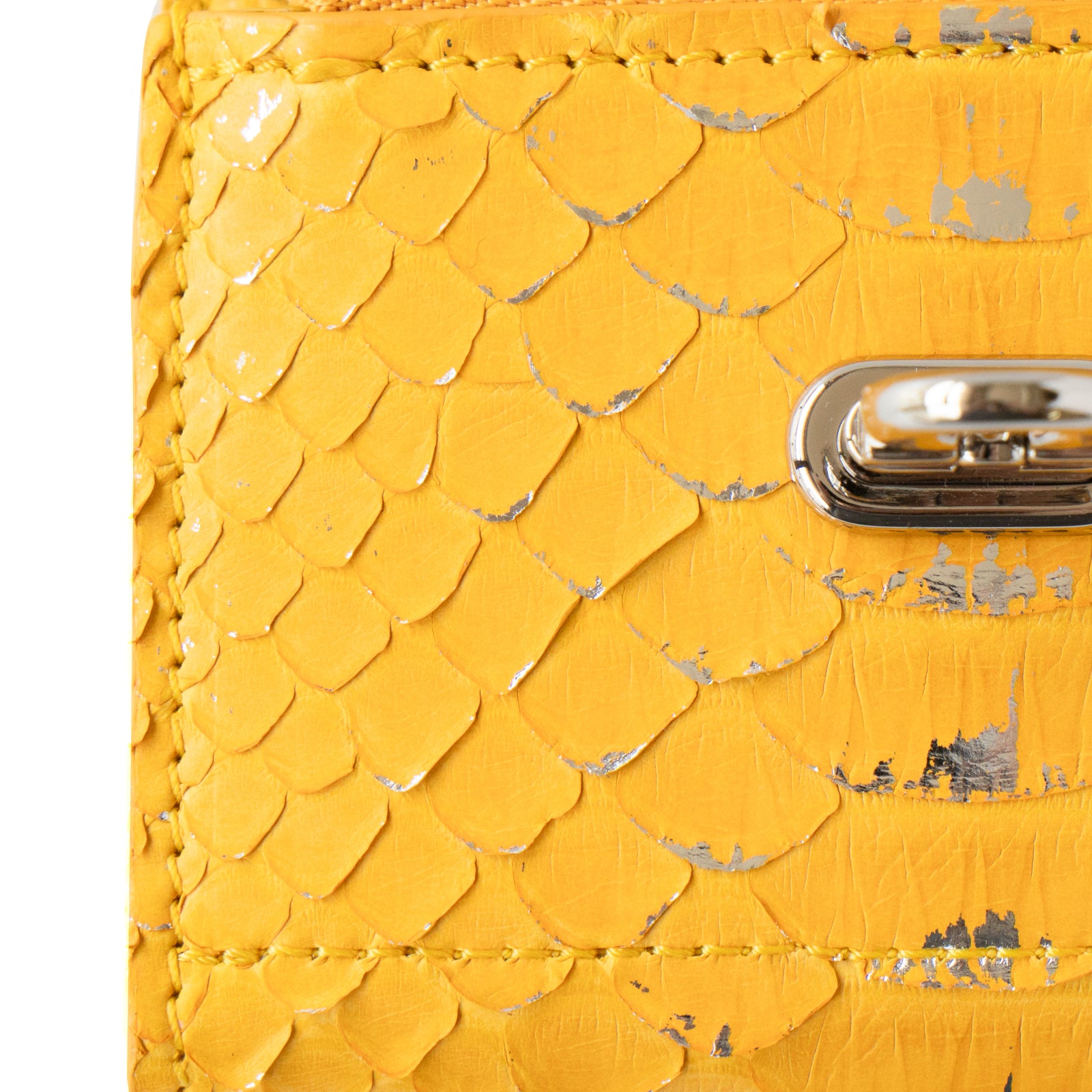 [Year-end Thanksgiving Sale] Handy Wallet Opera Python / Silver Yellow 