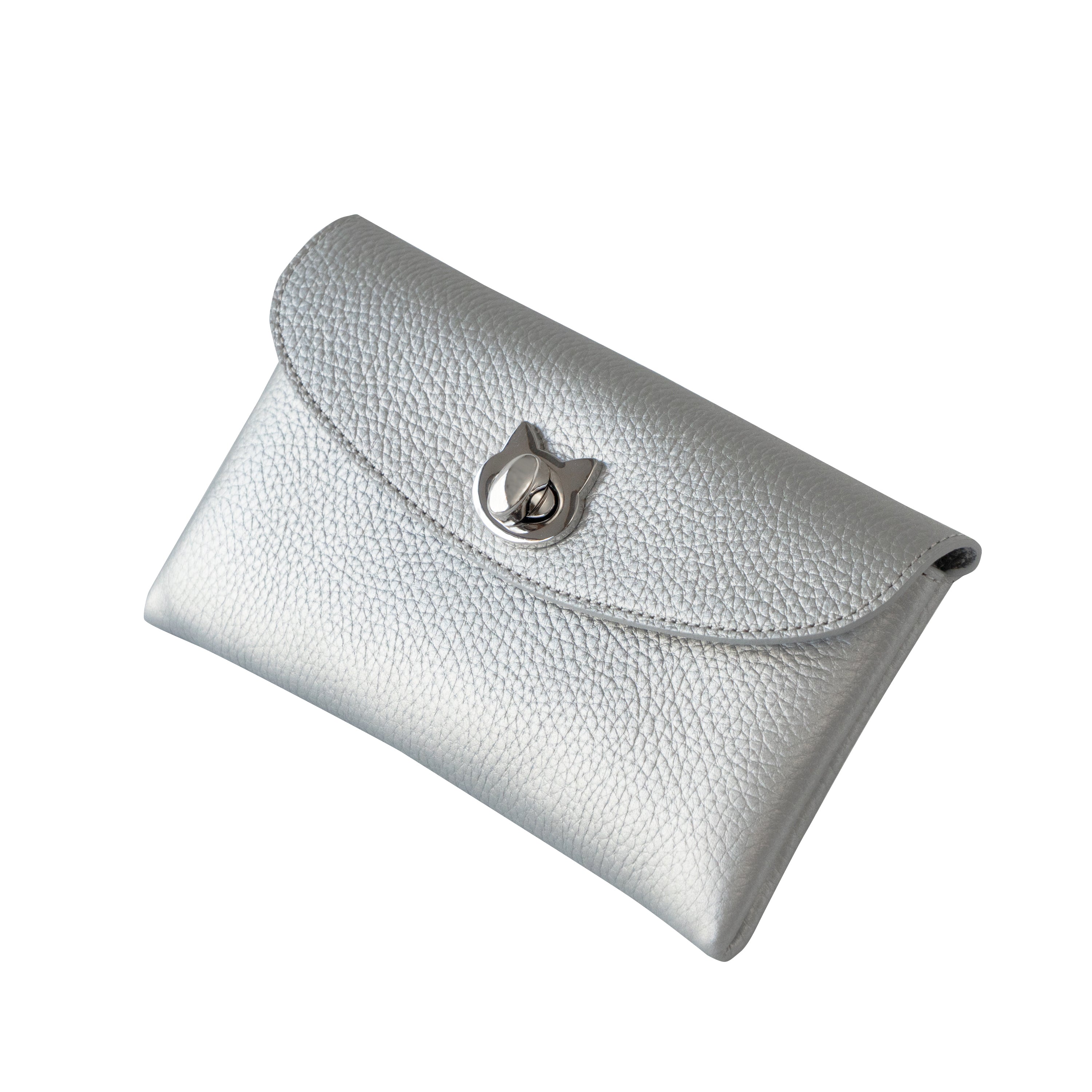 フラップウォレット・フルーニャ ロング    キュイール・マッシュ / シルバー