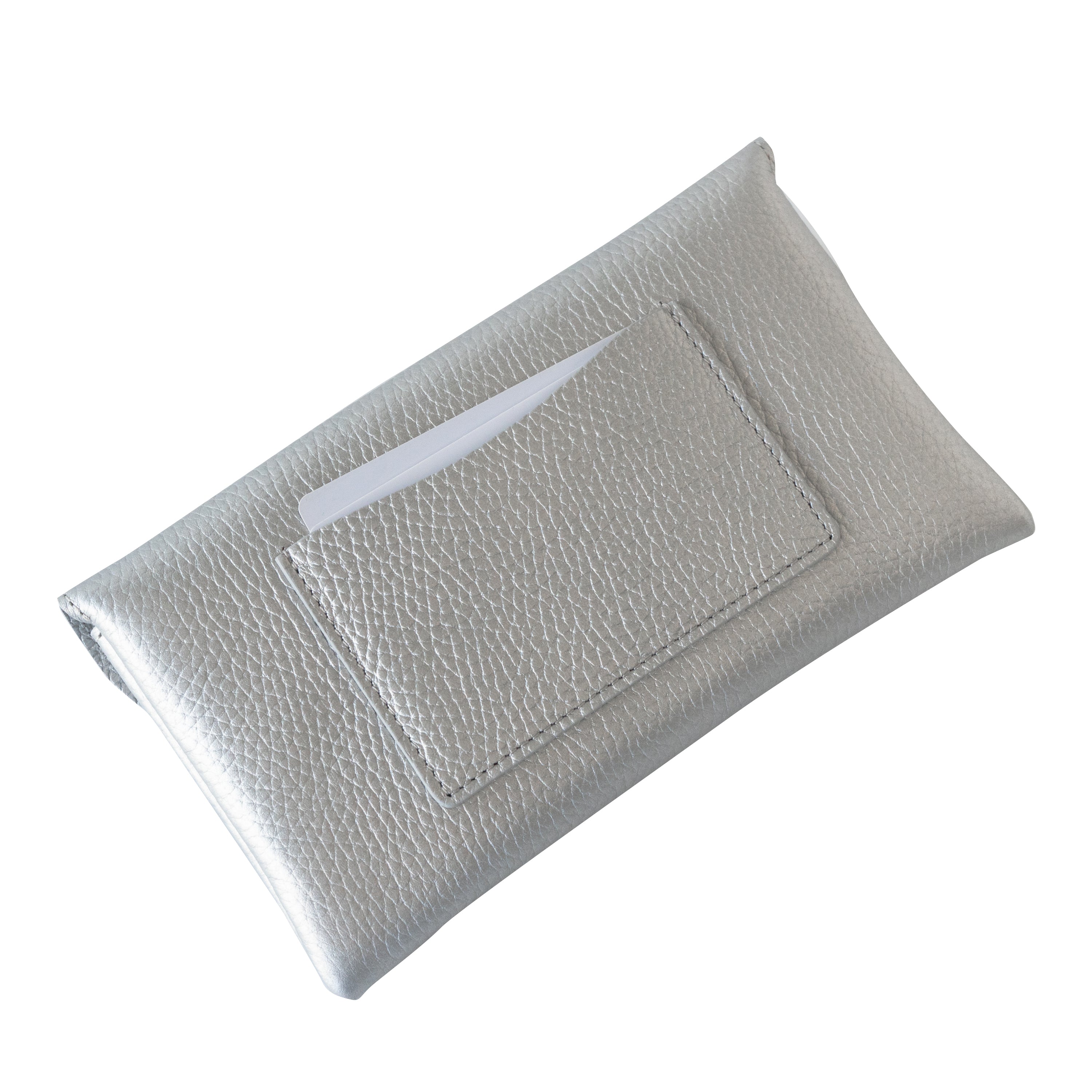 Flap Wallet Frunja Long Cuir Mache / Silver