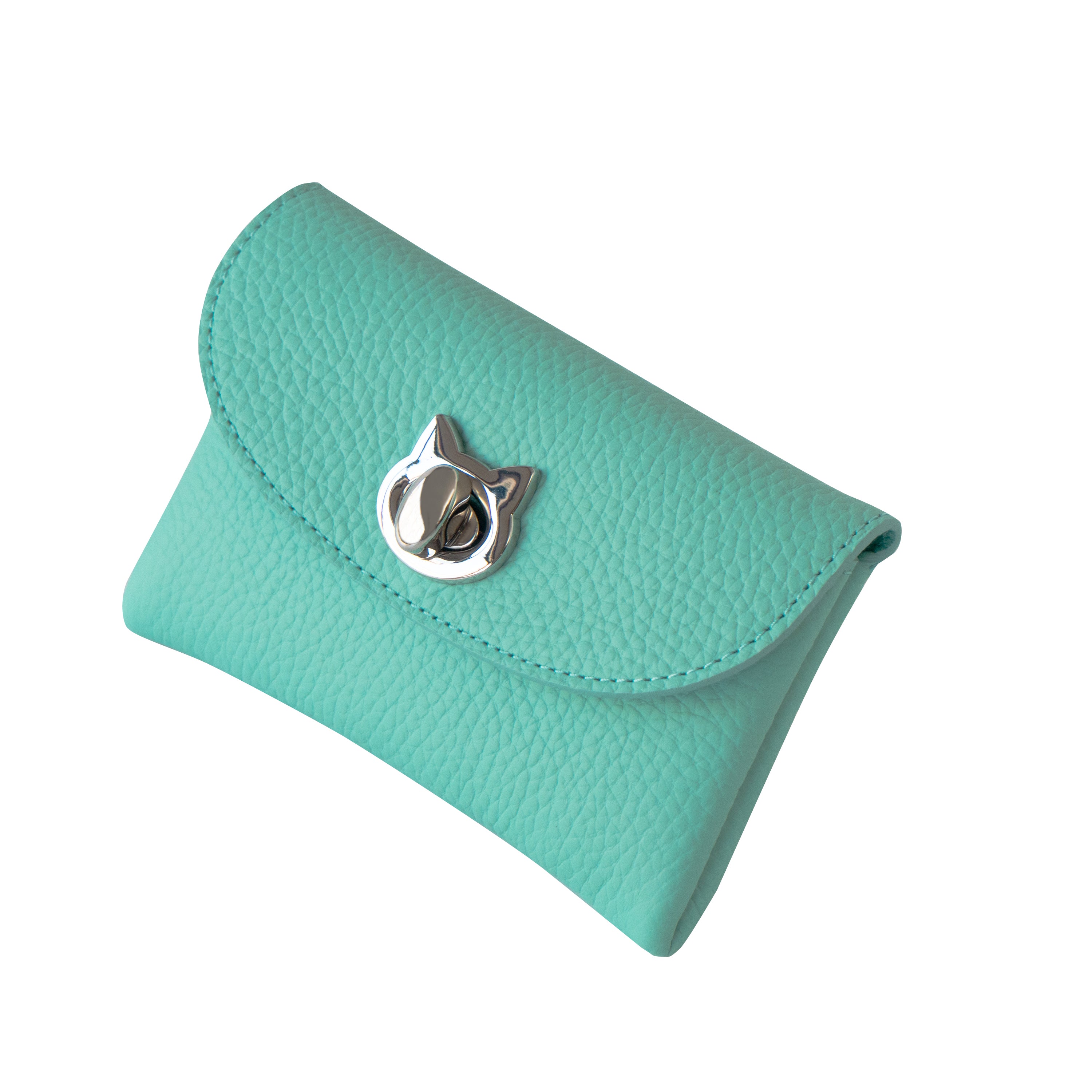 フラップウォレット・フルーニャ ミディアム　キュイール・マッシュ / ブルードラジェ