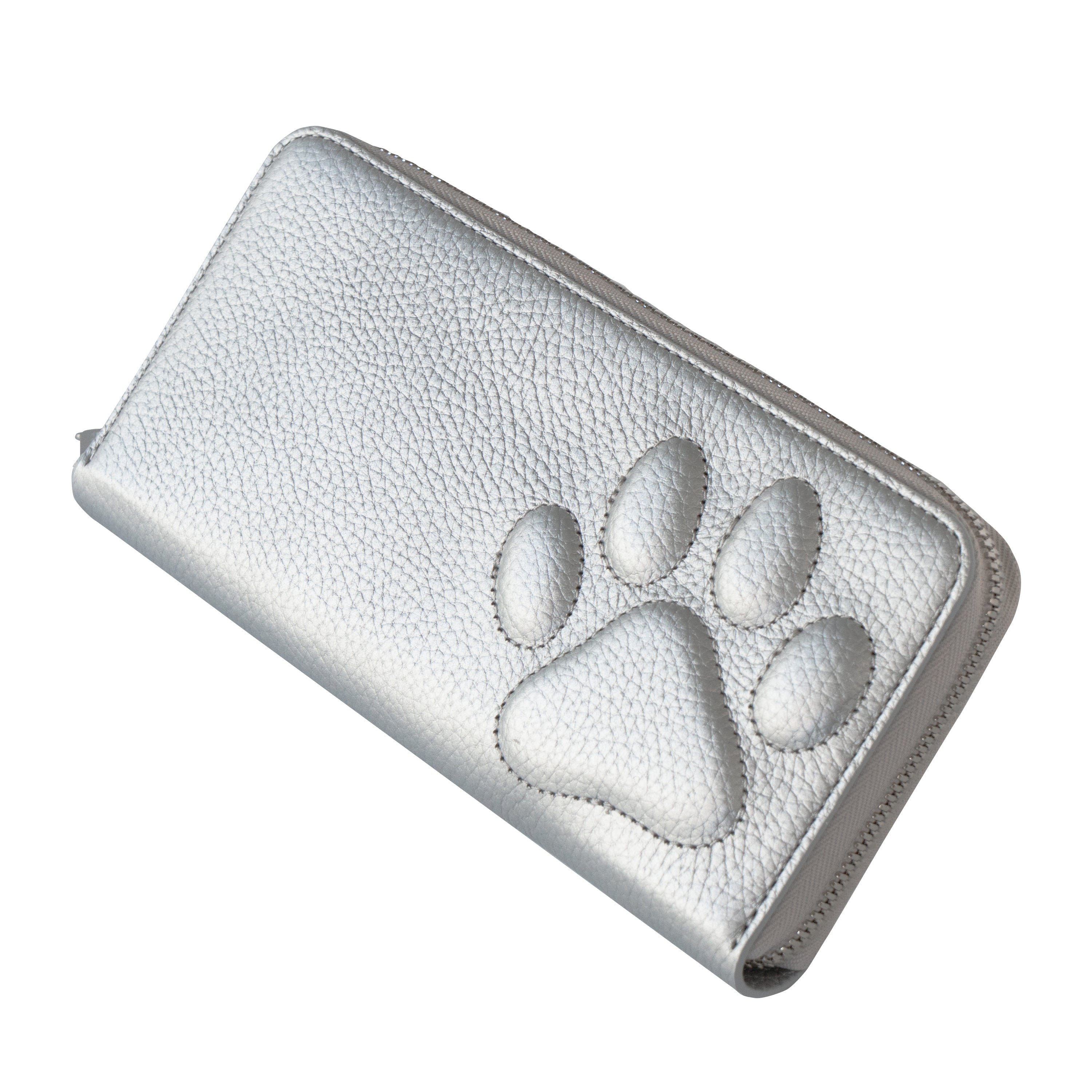 PAW Zip-Around Long Wallet Cuir mash / Silver
