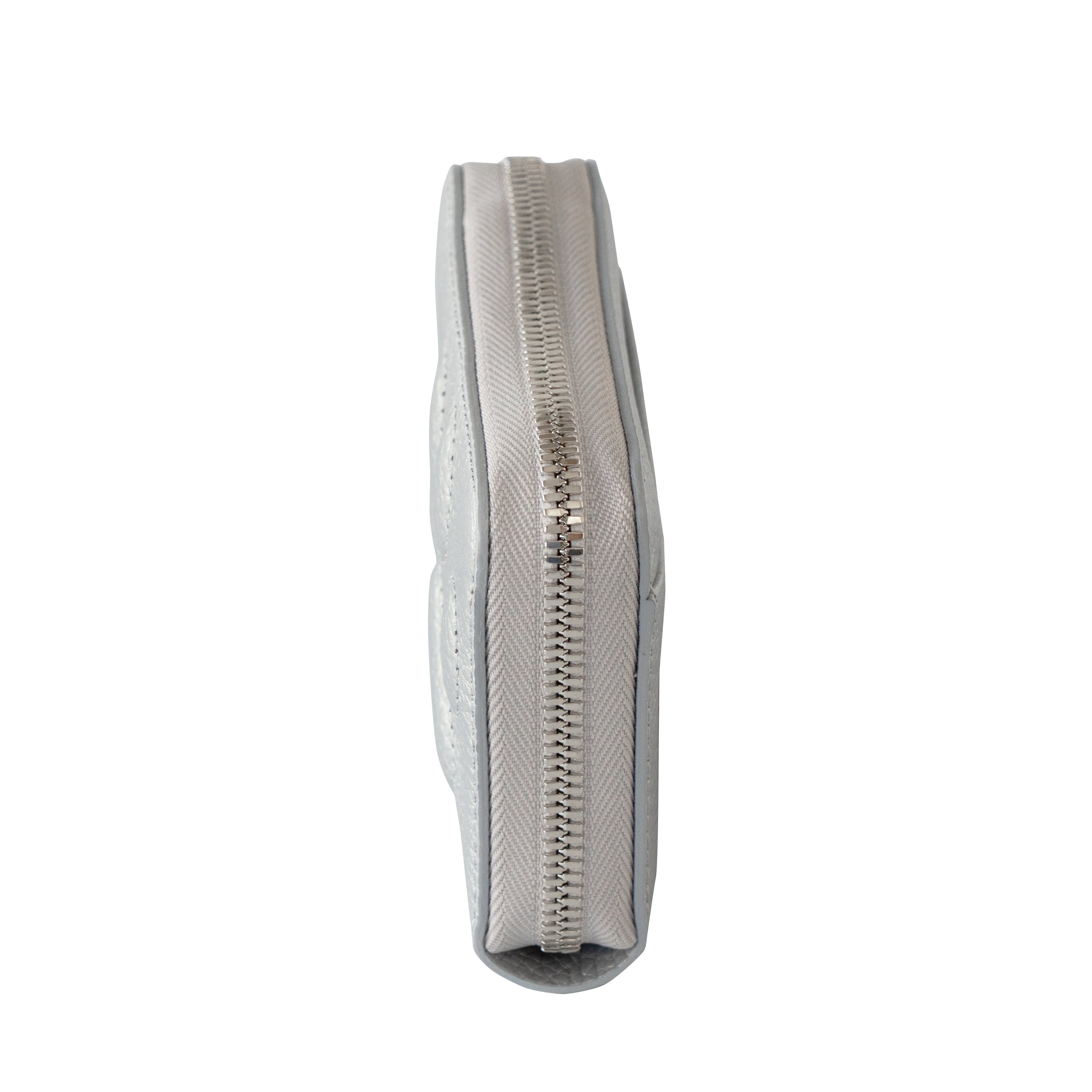 PAW Zippered Mid-Wallet Cuir Mash / Silver