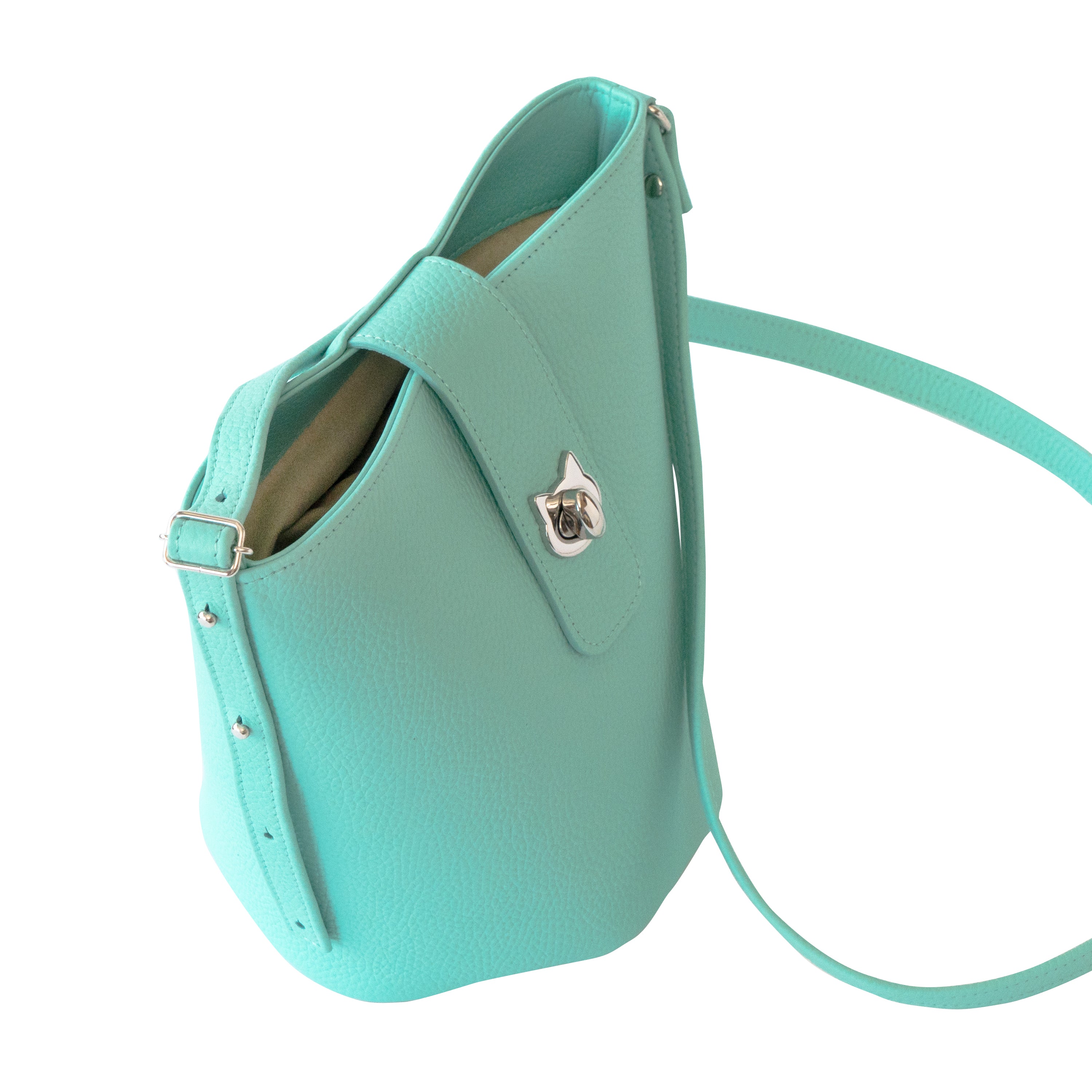 【期間限定：4/24(金)22:00〜26(日)】【受注生産】 ショルダーバッグ  PAW (パウ)   キュイール・マッシュ / ブルードラジェ