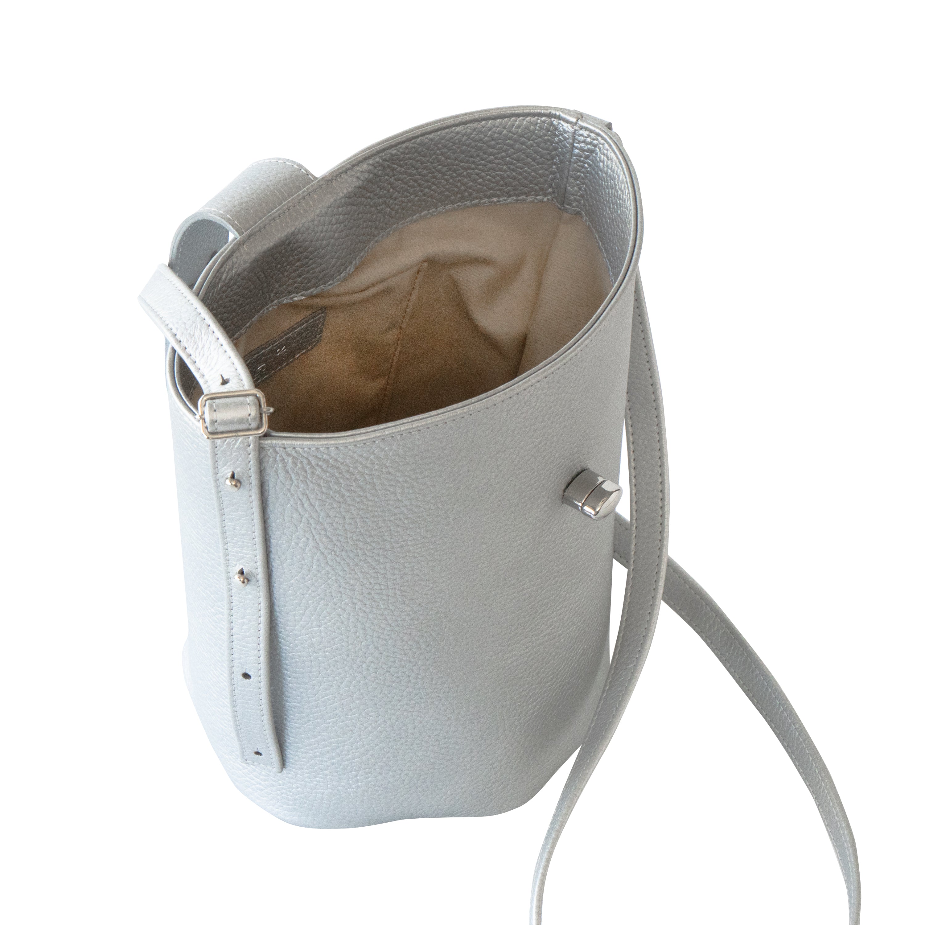 Shoulder Bag PAW (Paw) Cuir Mash / Silver
