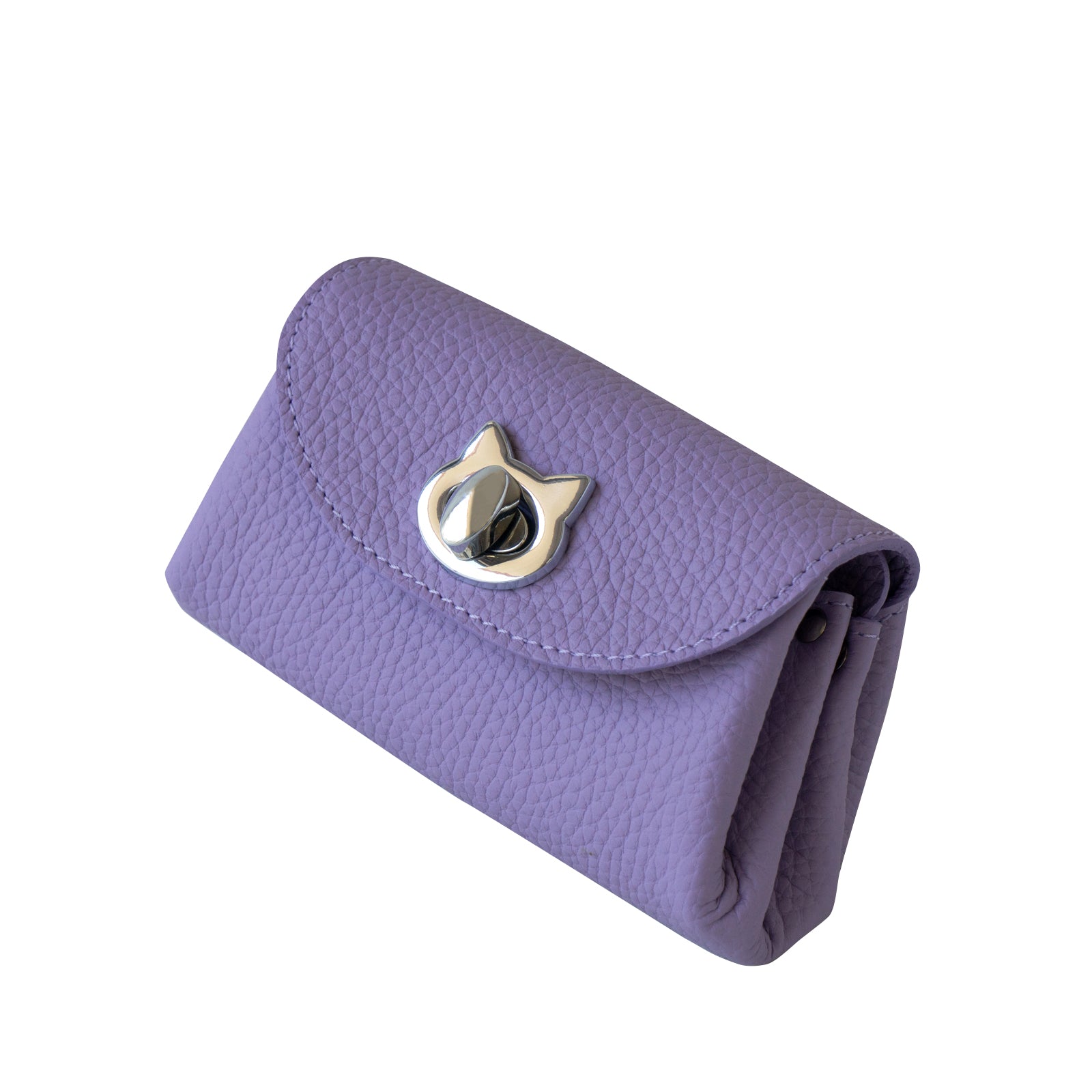 【5/6(火)～5/8(木) 受注販売】【数量限定】シェルウォレット CAT   キュイール・マッシュ　/  ラベンダー